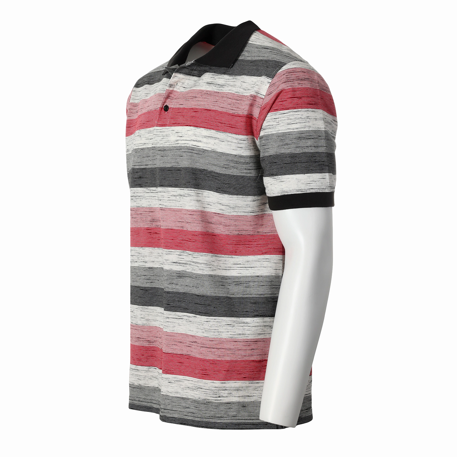 Gioberti Men's Club Stripe Polo Shirt - Short Sleeve, Regular Fit, Yarn Dye