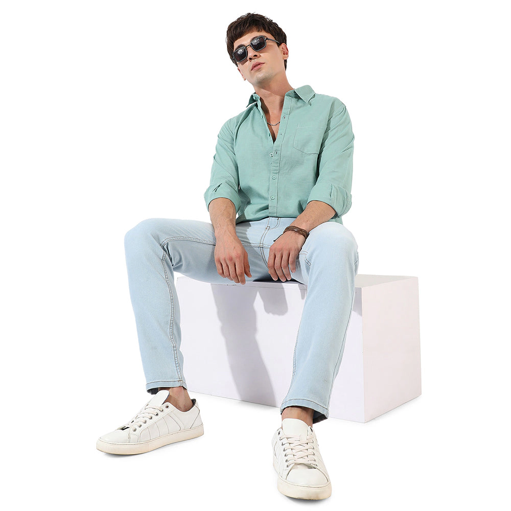 Men's Solid Casual Shirt