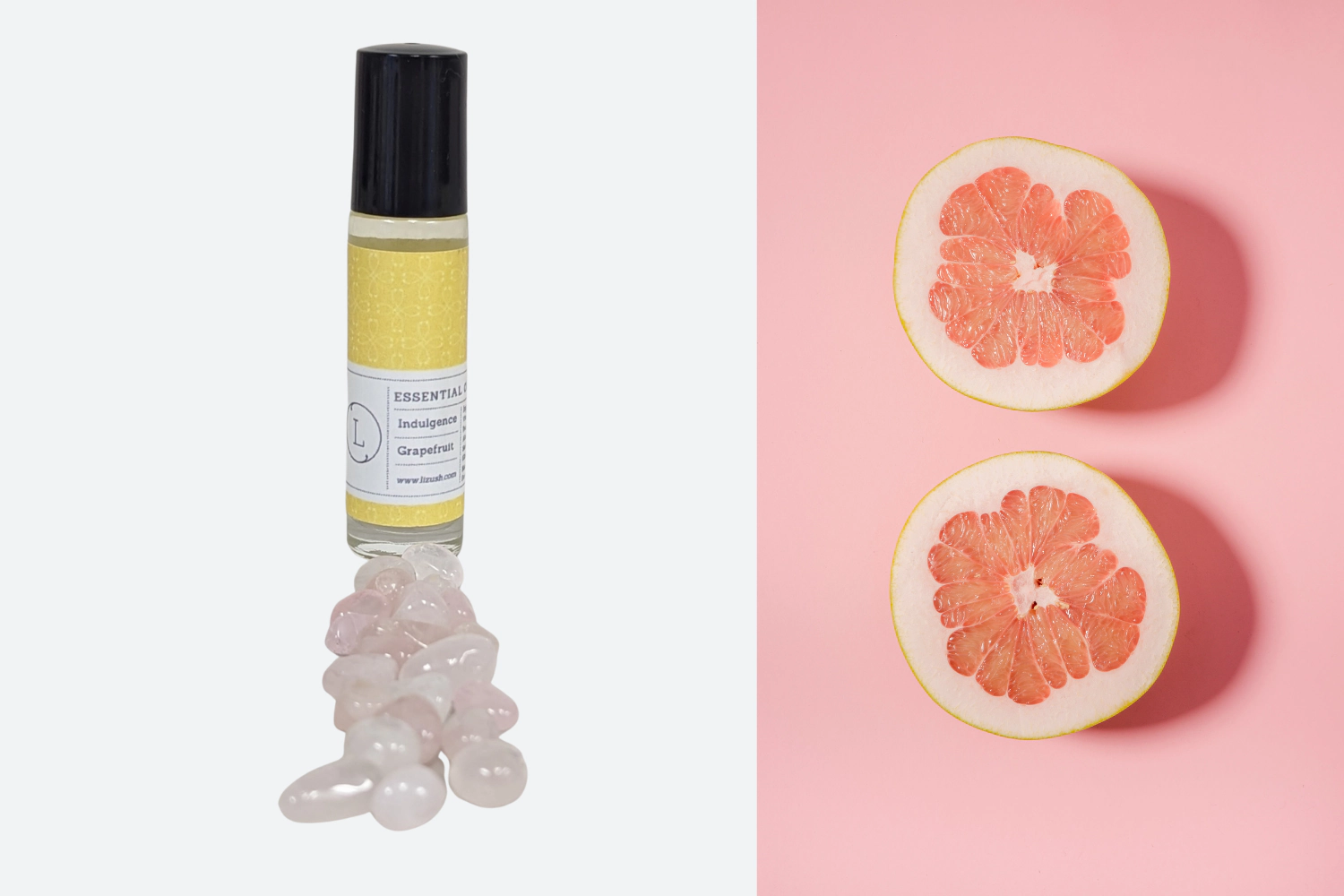 Lizush  Crystals filled Essential Oils Roll-On -  Set of 5 in a gift box