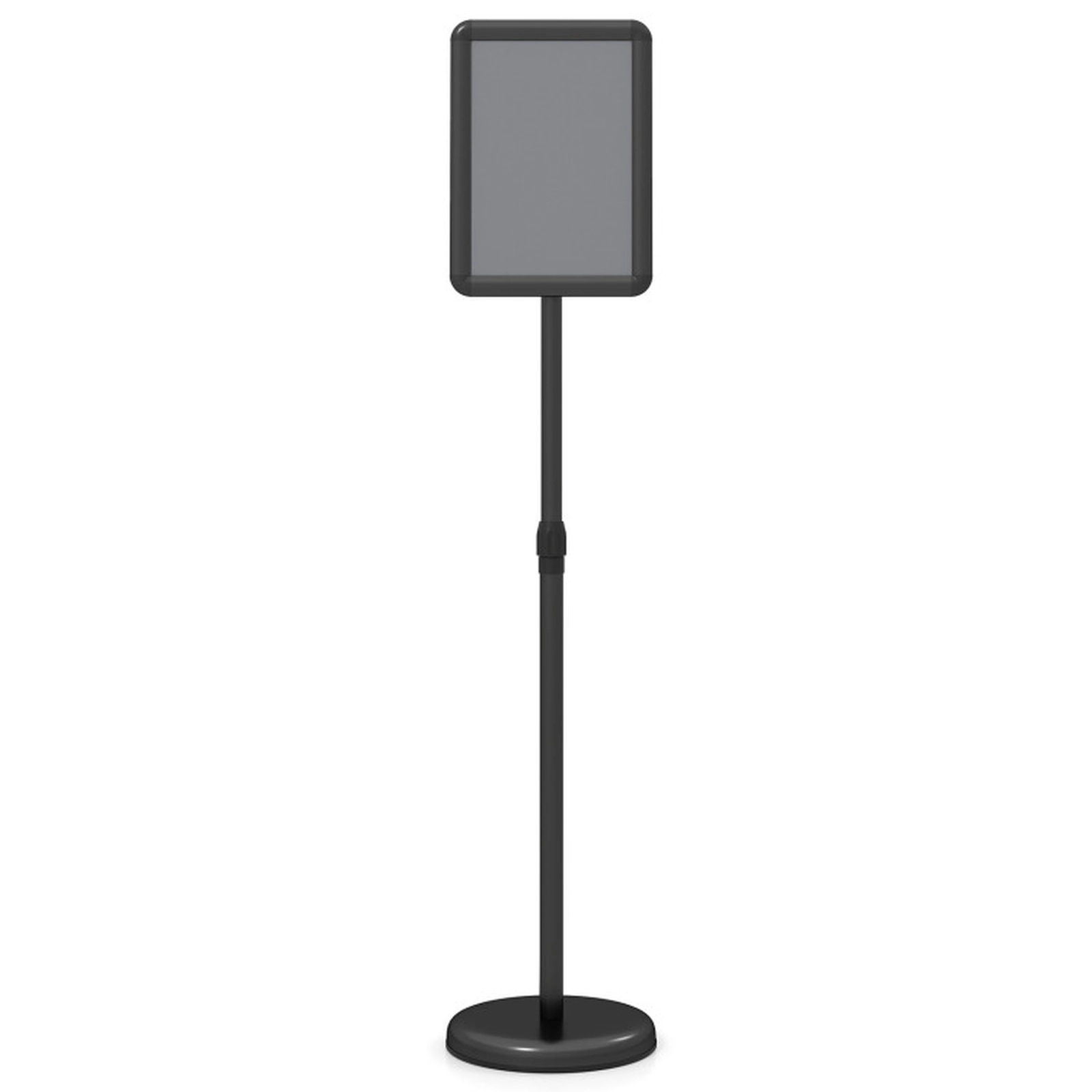 SUGIFT 8.5-in x 11-in Snap-Open Sign Holder Stand with 360-Degree Rotation and Adjustable Height