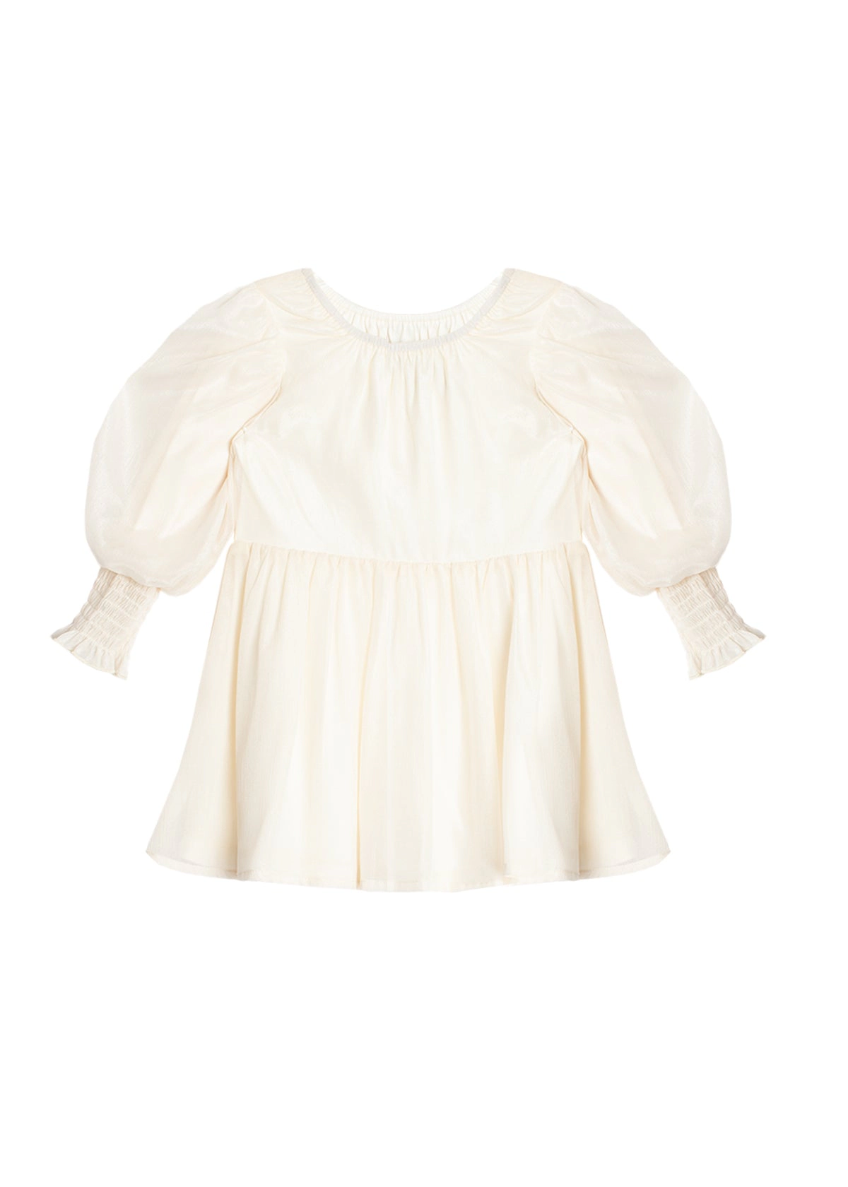 Isobella and Chloe Charmed White Chiffon Dress