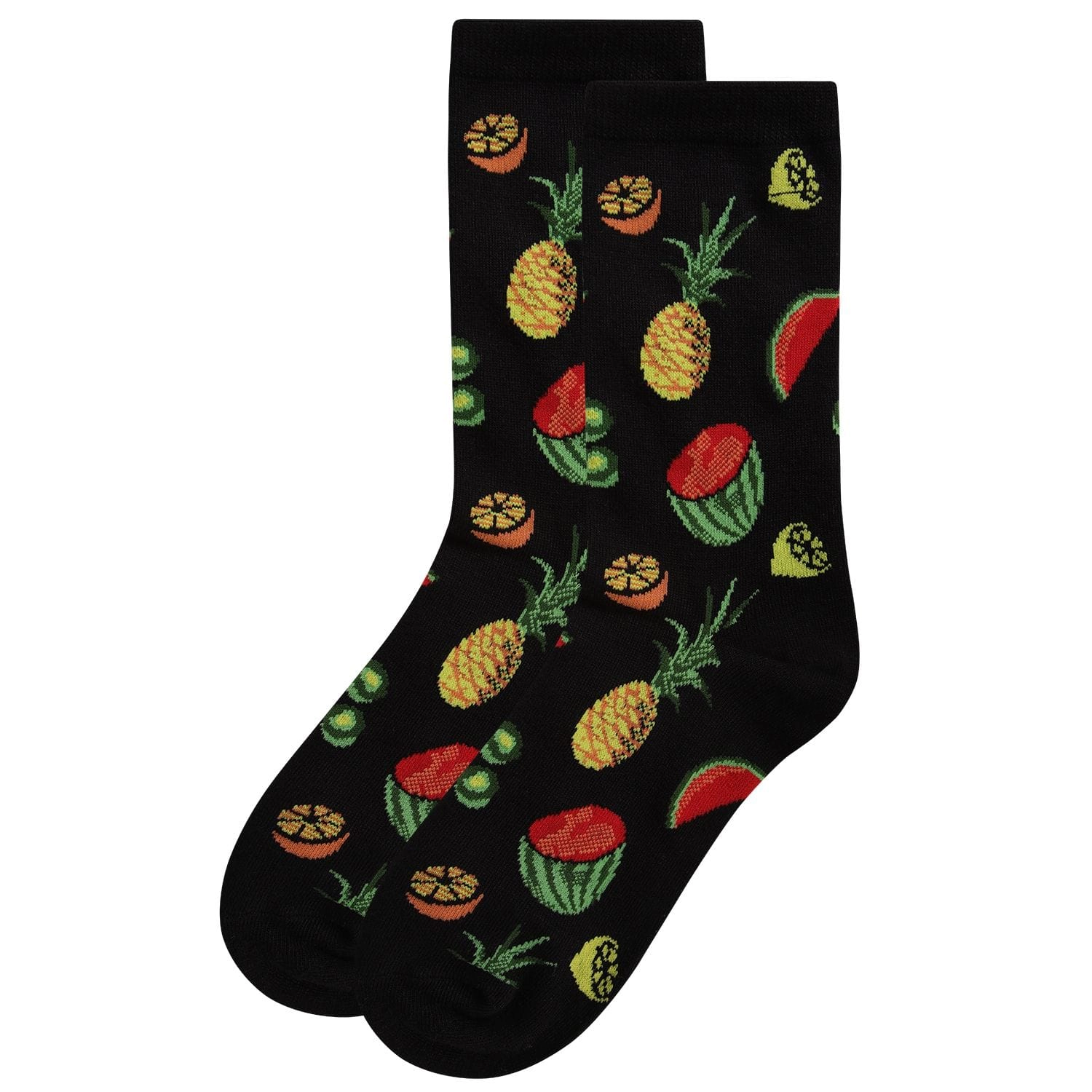 MeMoi Tropical Fruit Bamboo Blend Crew Socks