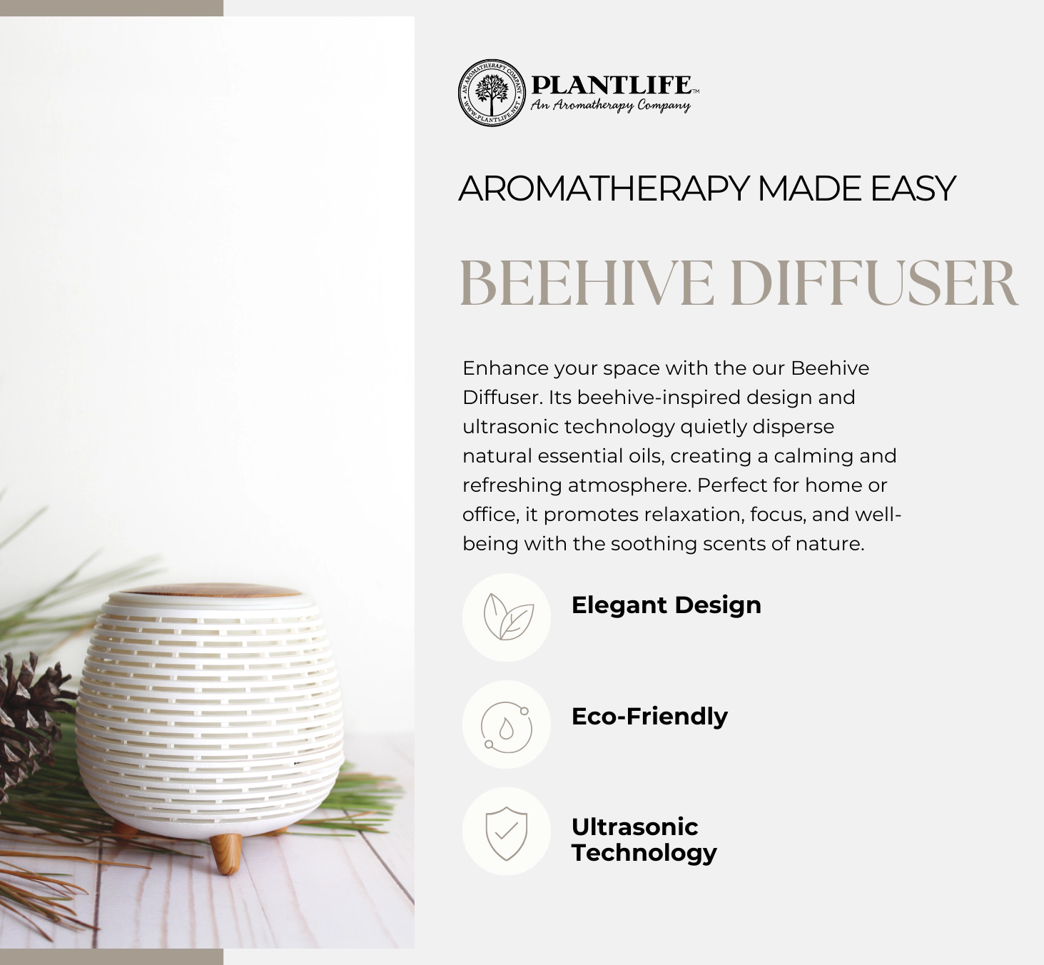 Plantlife Beehive Ultrasonic Essential Oil Diffuser