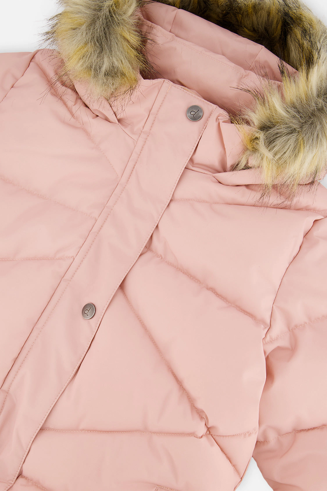 Deux par Deux Girls Diamond Quilted Long Winter Puffer Coat
