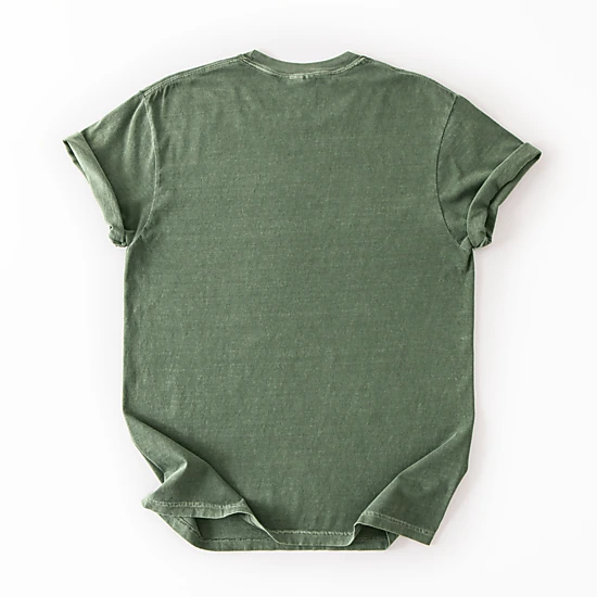 Simply Sage Market - Women's Garment Dyed Graphic T-Shirt - Pumpkin Stripes Bats