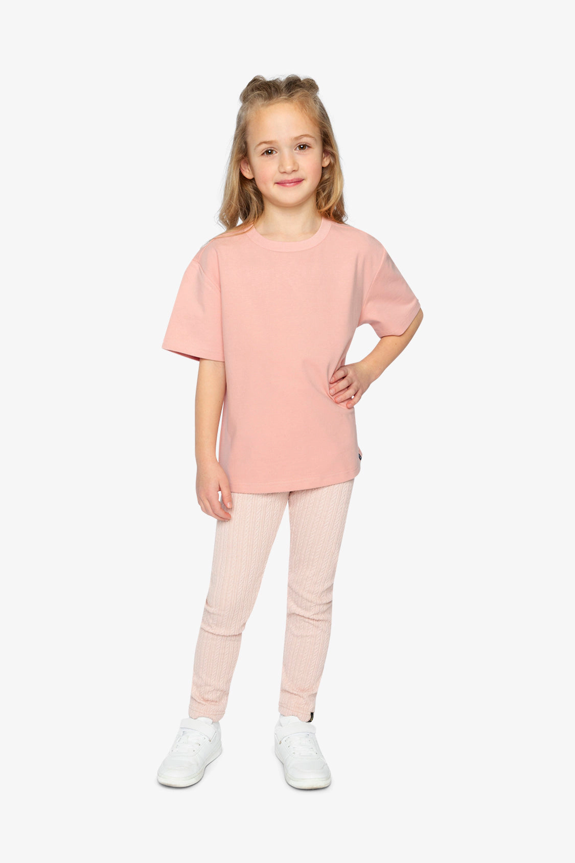 Deux par Girls Ribbed Jacquard Leggings