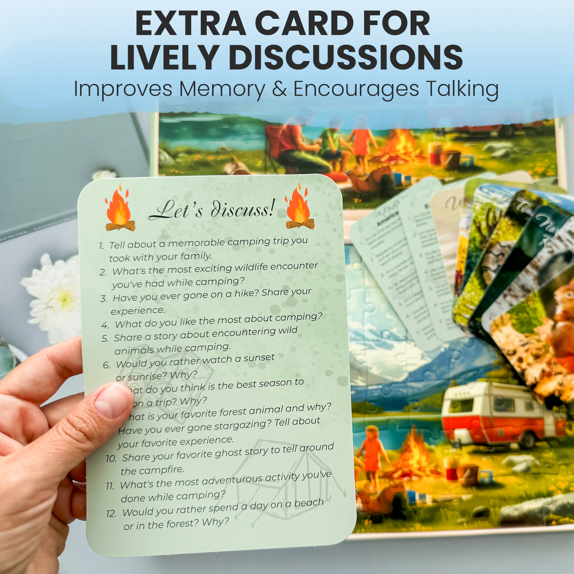 QUOKKA Dementia Jigsaw Puzzles for Seniors, 60 Piece Large with Memory Cards Adults