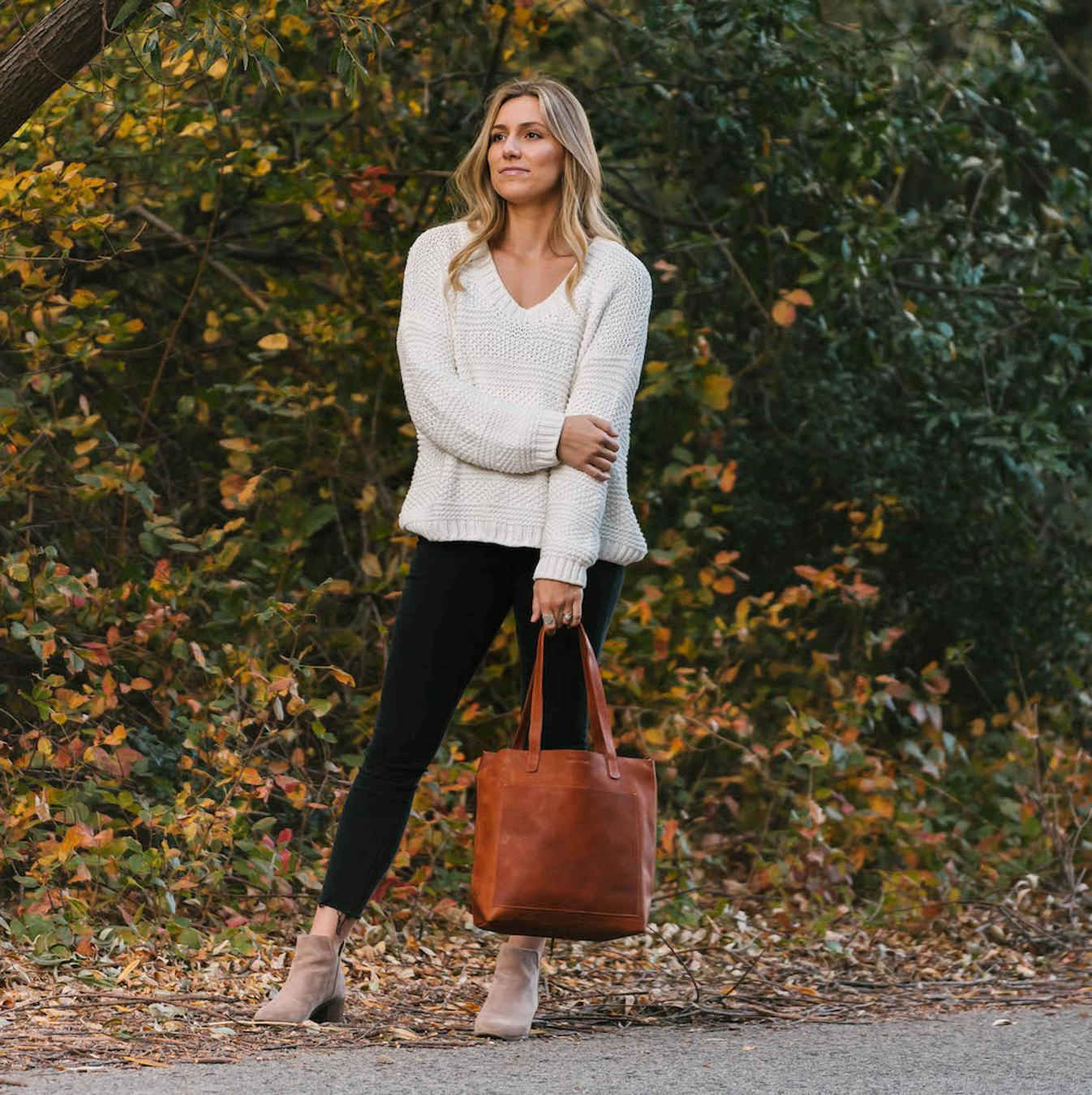 Made Free Leather Day Tote Bag