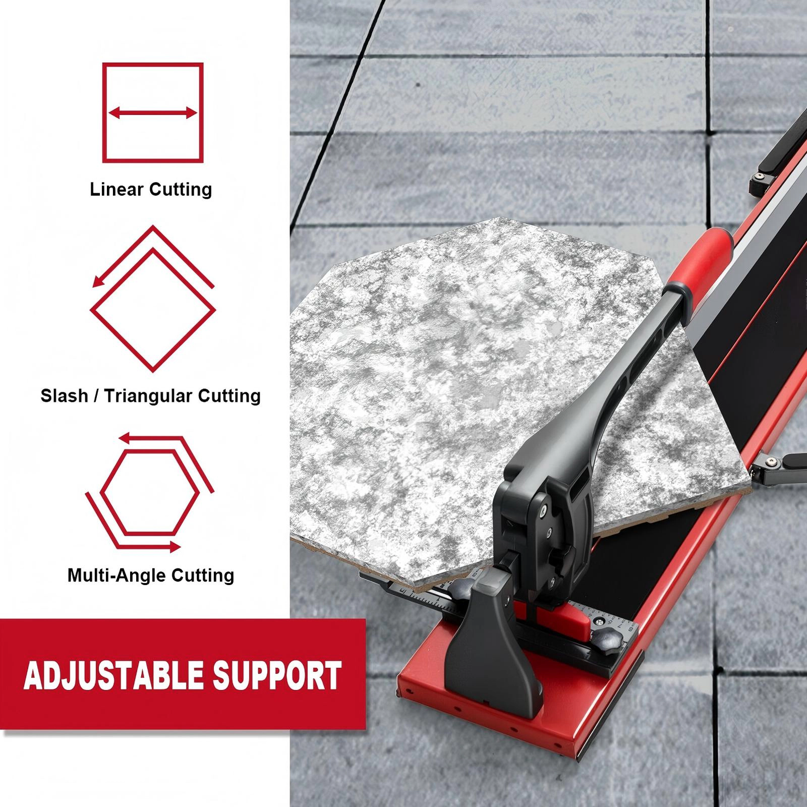 SUGIFT 48-In Manual Tile Cutter Porcelain Cutter Machine 31.5-lb Net Weight As The Picture Shows