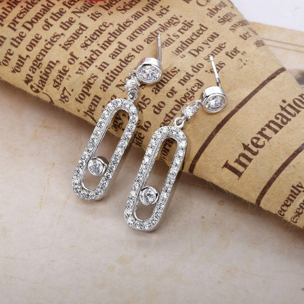 Exquisite Oval Dangle Pendant Earrings for Women