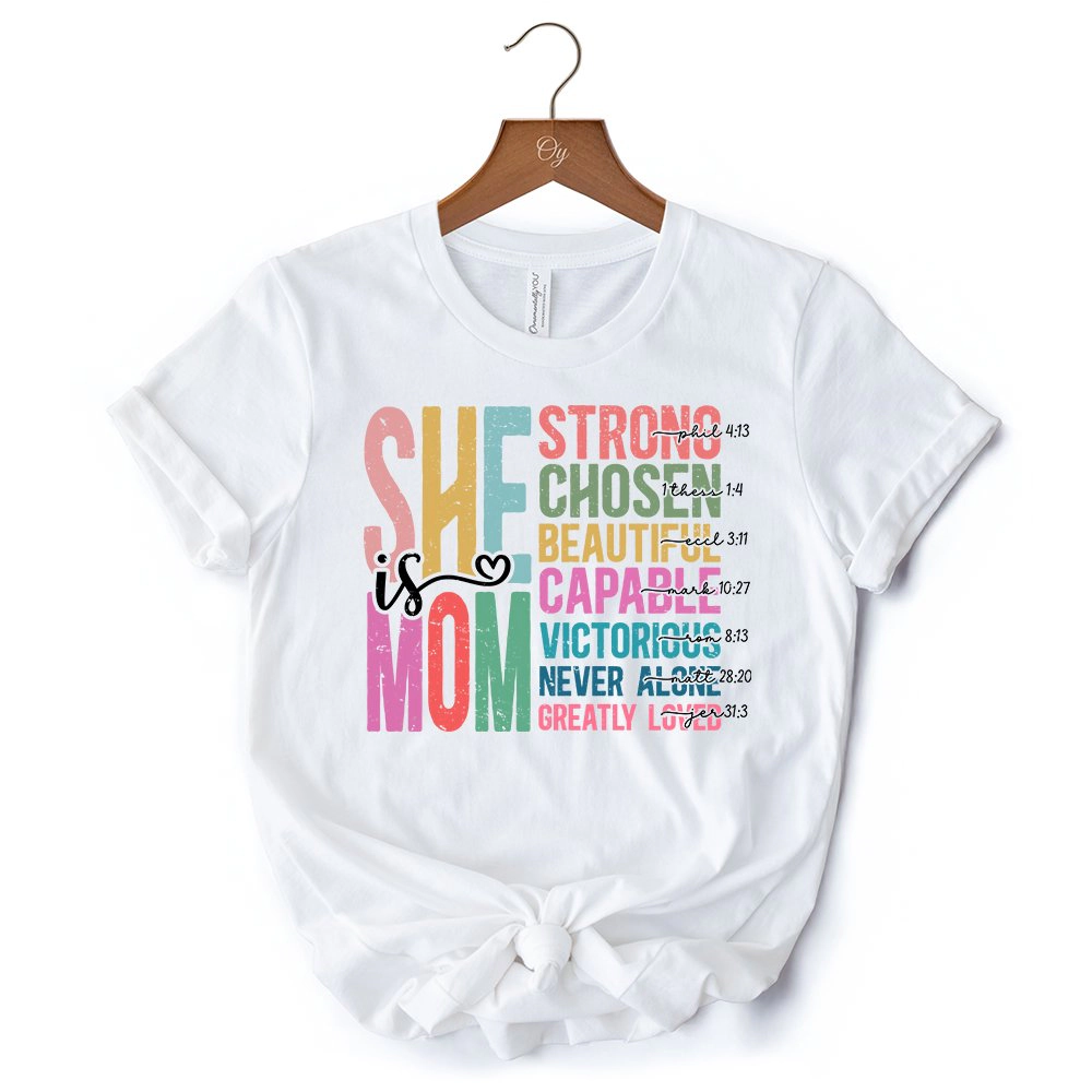 OrnamentallyYou Womens Inspirational Christian Mom T-Shirt
