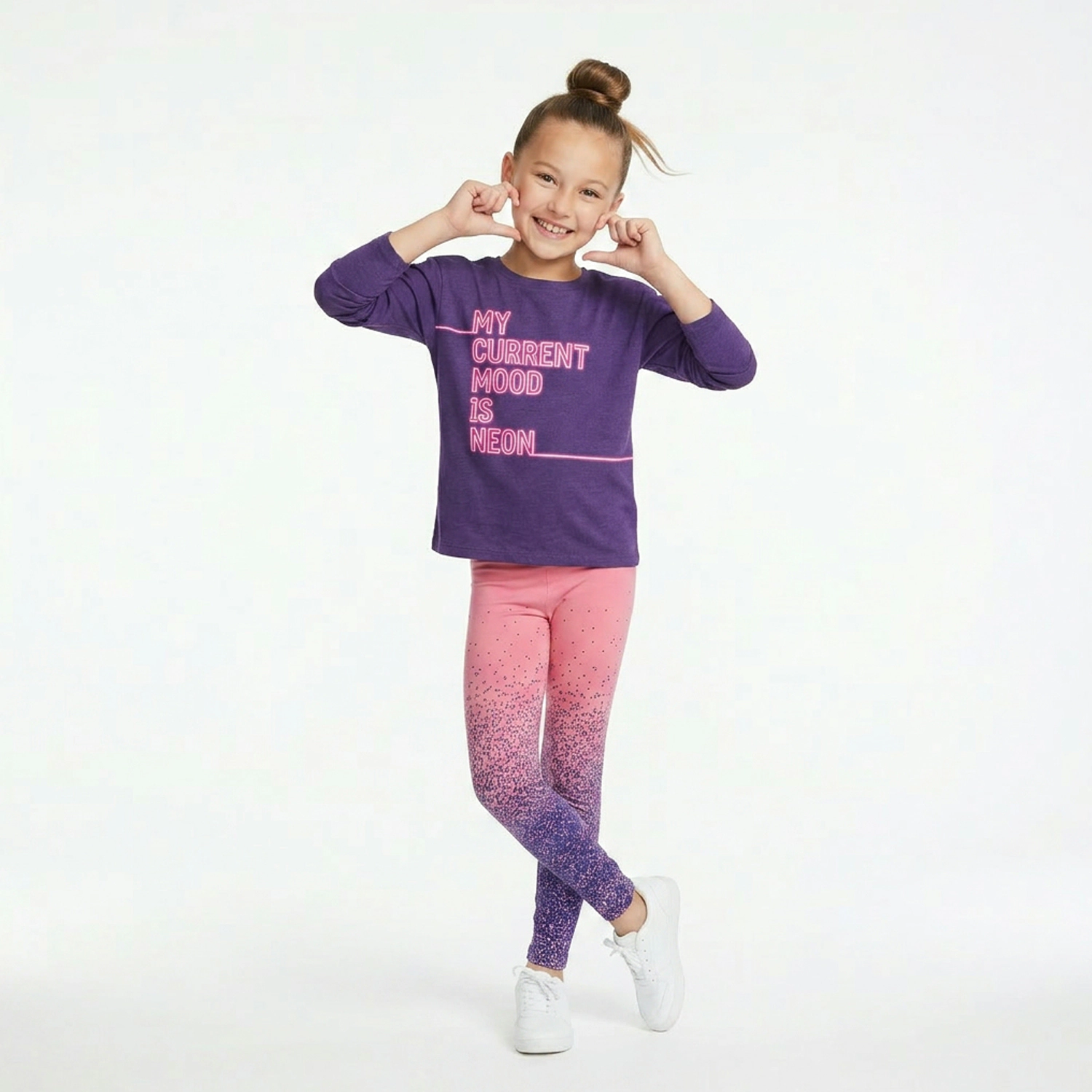Rockets of Awesome Current Mood Neon Tee for Girls