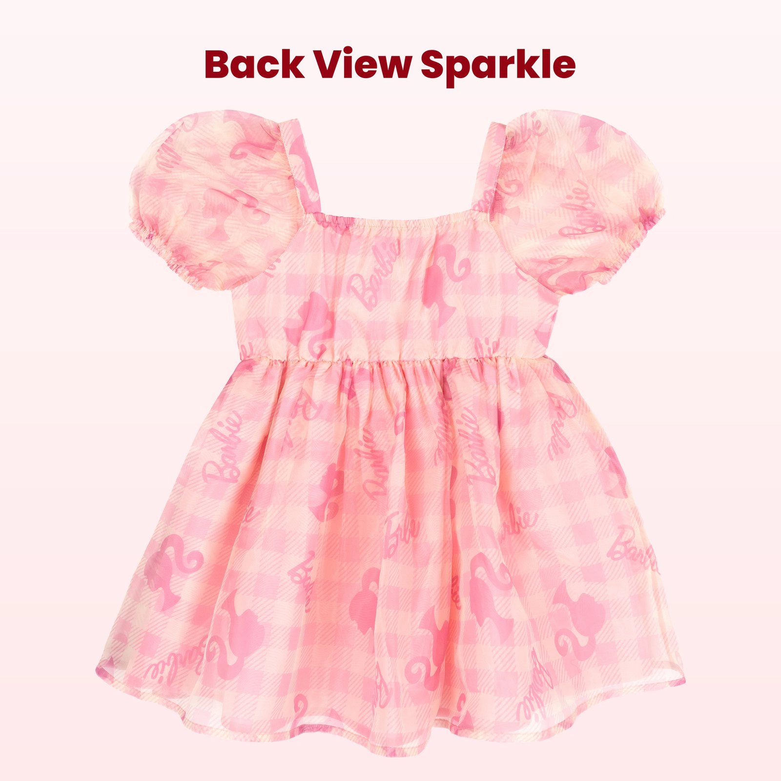 Barbie Girls' Short Sleeve Flare Dress