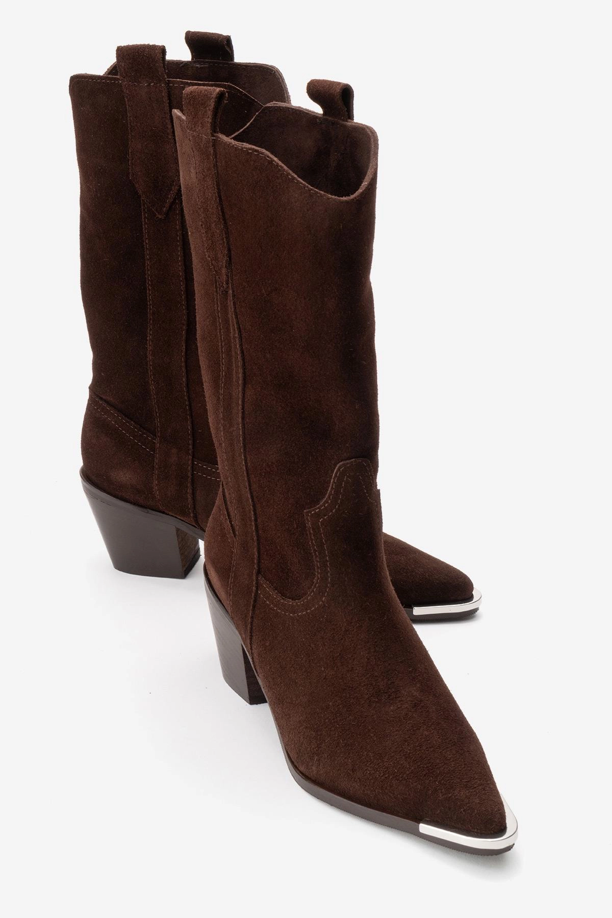 Forever & Always Womens Alvi Leather Western Boots
