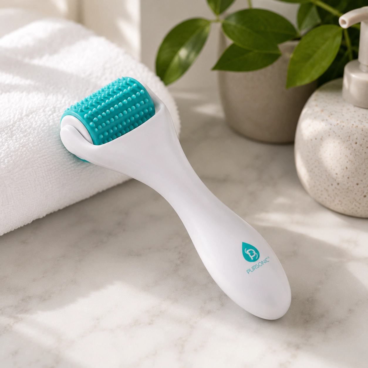 Pursonic Women's Facial Contour & Glow Roller Cooling Massage Tool for Skin Revitalization & Puffiness Reduction