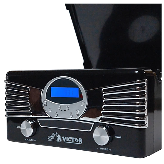 Victor Diner 7-in-1 Turntable Music Center