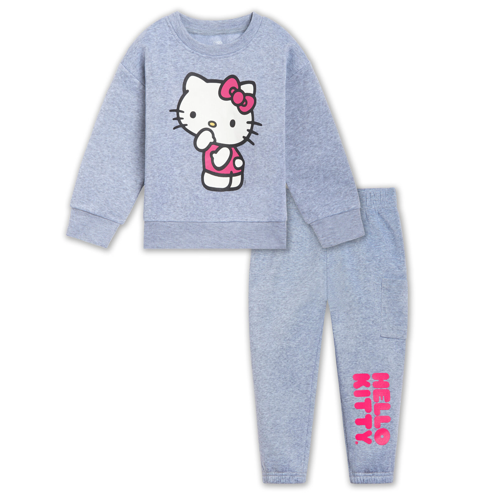 Hello Kitty Girls' 2-Piece Sweatshirt and Joggers Set