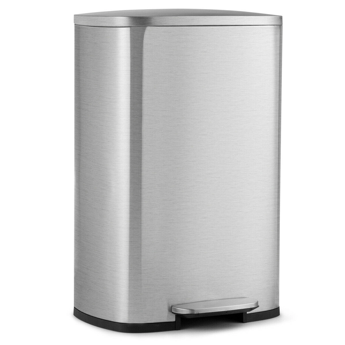 LJG 13.2 Gallon Stainless Steel Trash Garbage Can with Bucket