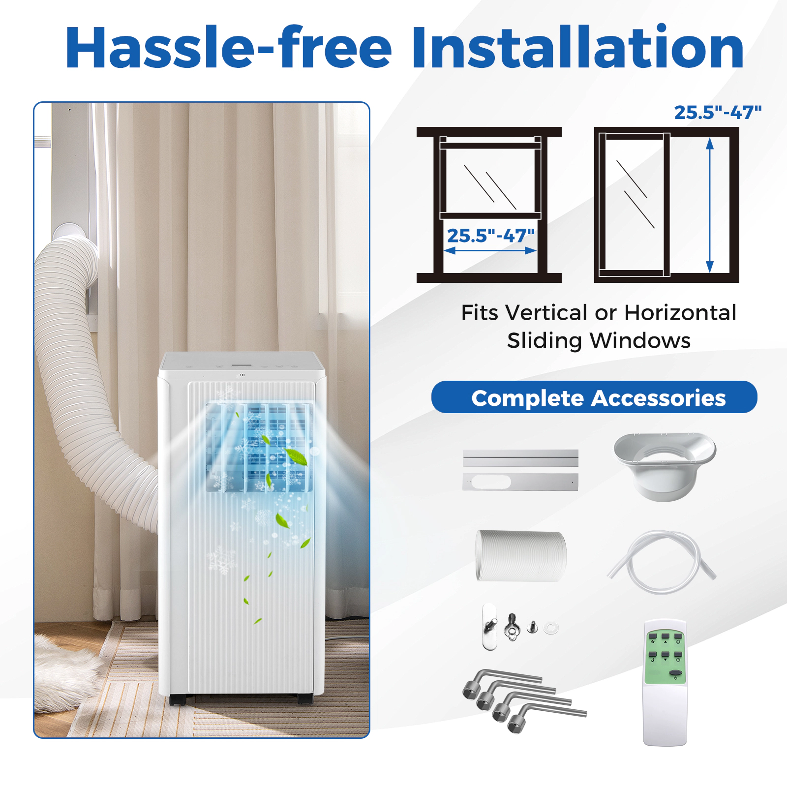 SlickBlue Unisex Portable 10000 BTU Air Conditioner