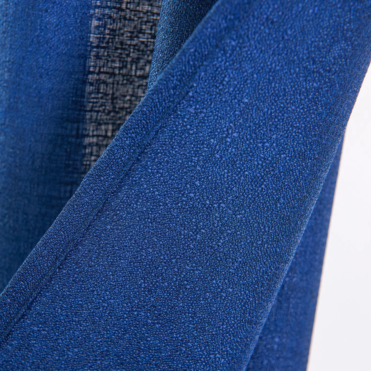 RT Designers Collection Cole Textured Grommet Room Darkening Curtain Panel 54" x 84" Navy
