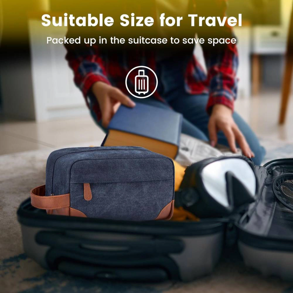 Tranquil Blisser Canvas Men's Toiletry Bag