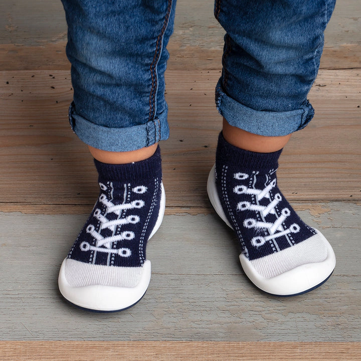 Komuello Toddler Girl Boy First Walk Sock Shoes Sneakers