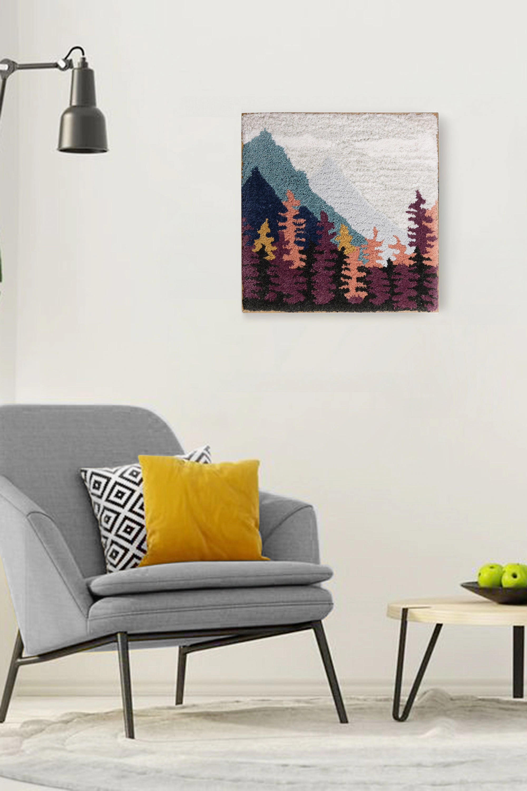 GAURI KOHLI Jhansi Tufted Wall Art 18"x18"
