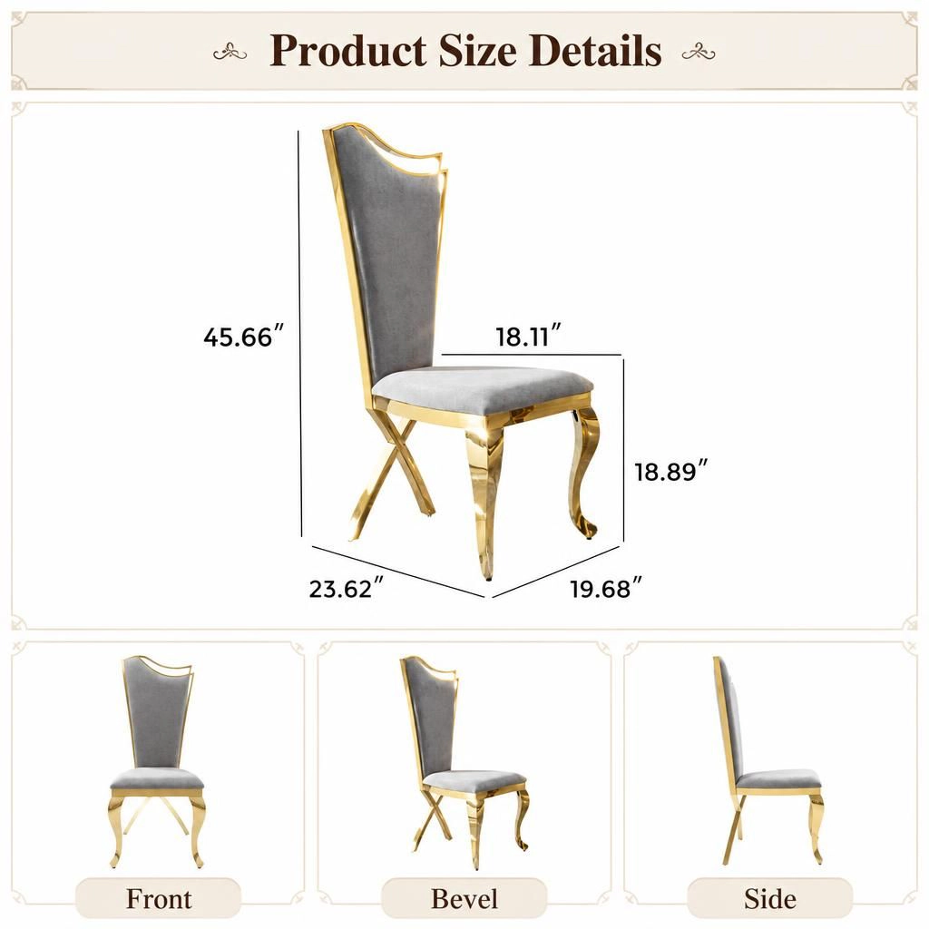 GOODSILO Modern Comfortable Dining Side Chair, Set of 2