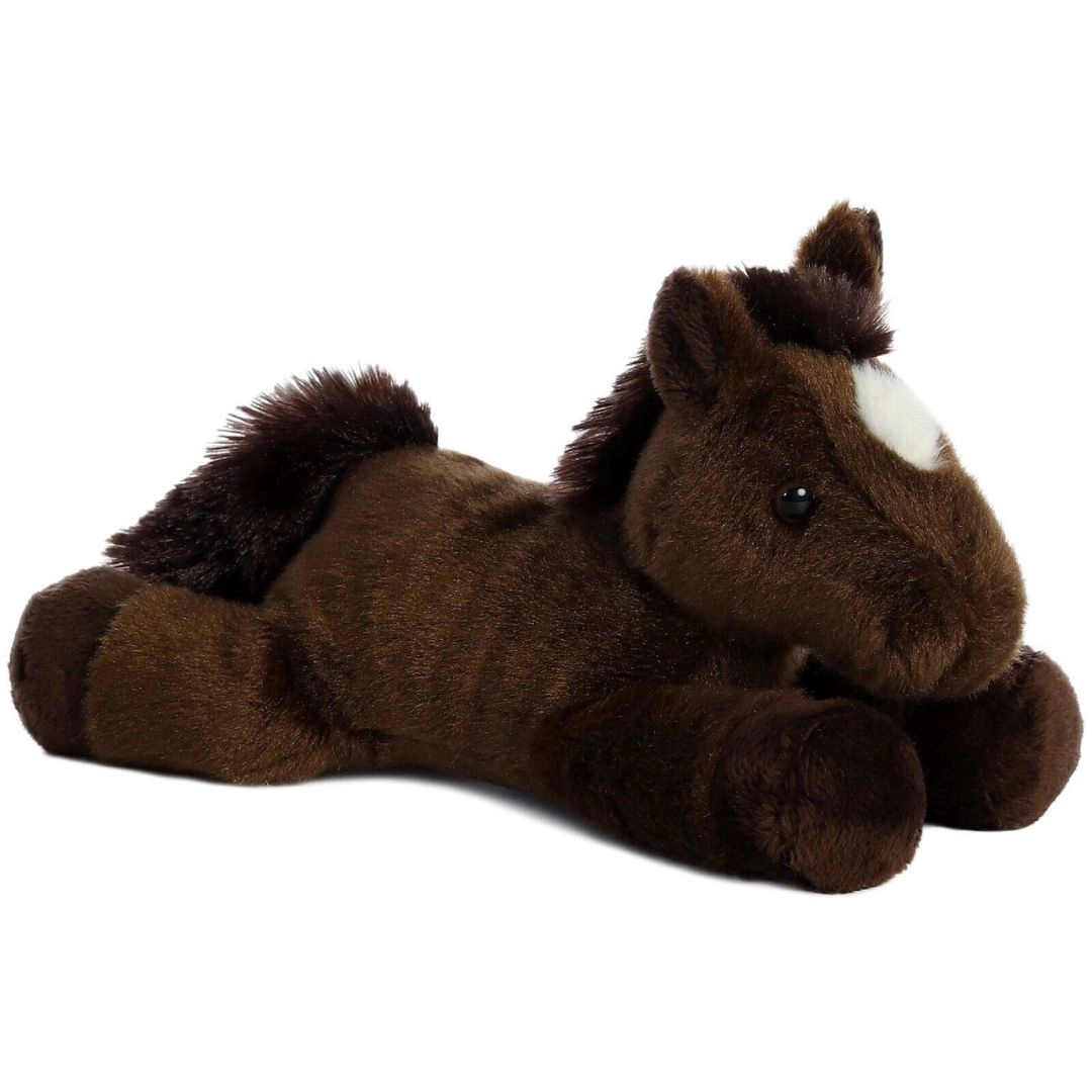 Aurora Mini Flopsie Chestnut Pony Horse 8-Inch Stuffed Animal Plush