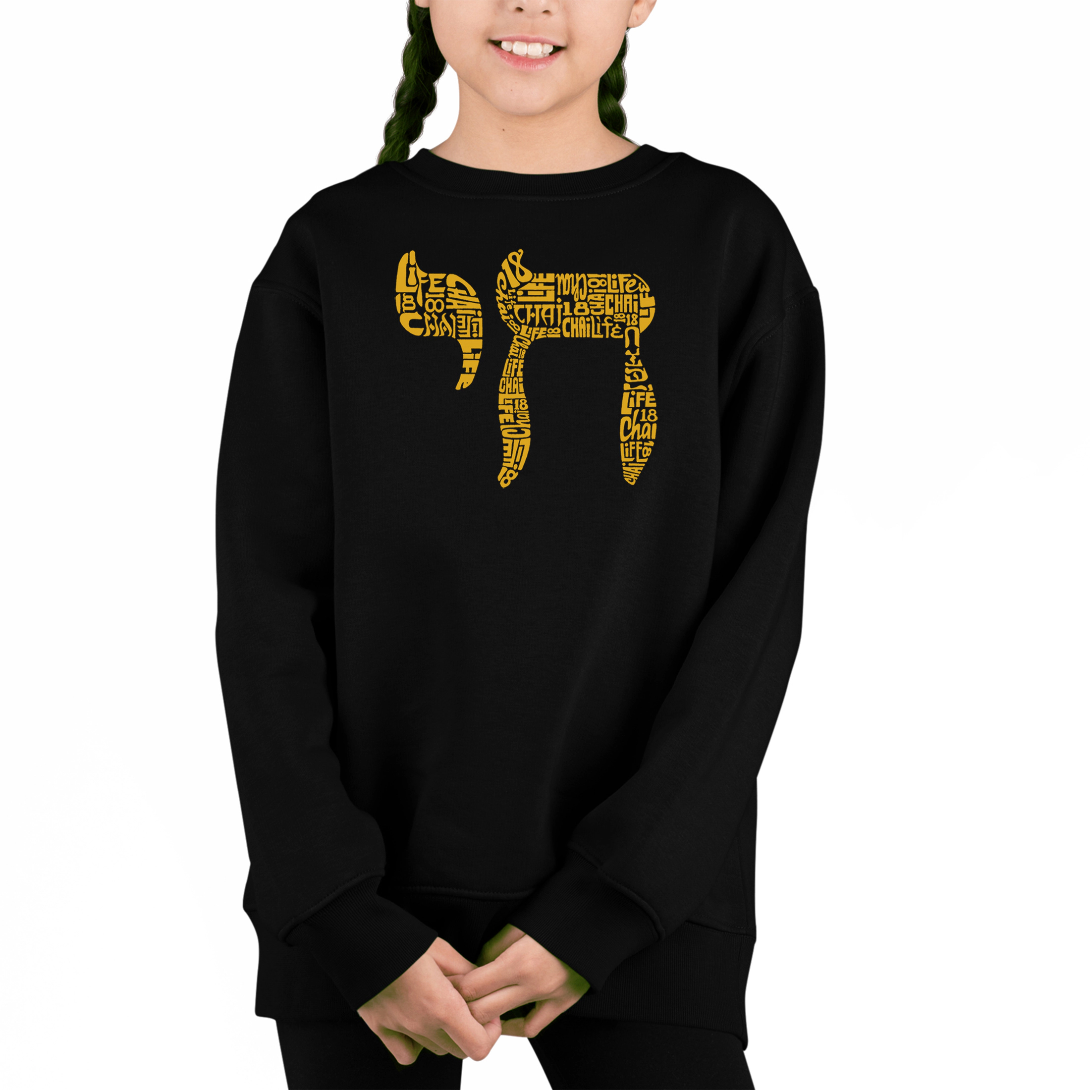 LA Pop Art Girl's Word Sweatshirt