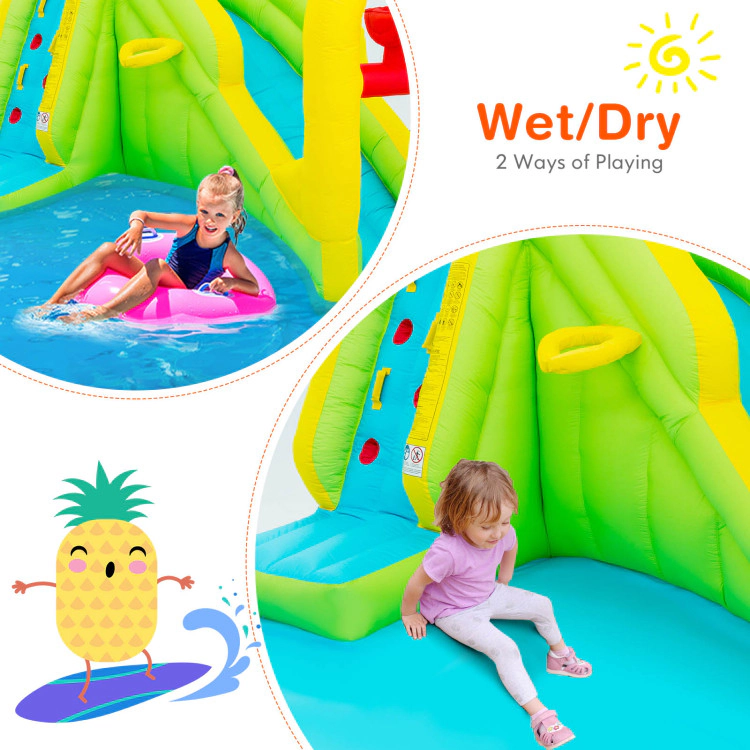 Hivvago Outdoor Inflatable Water Bounce House with 480W Blower