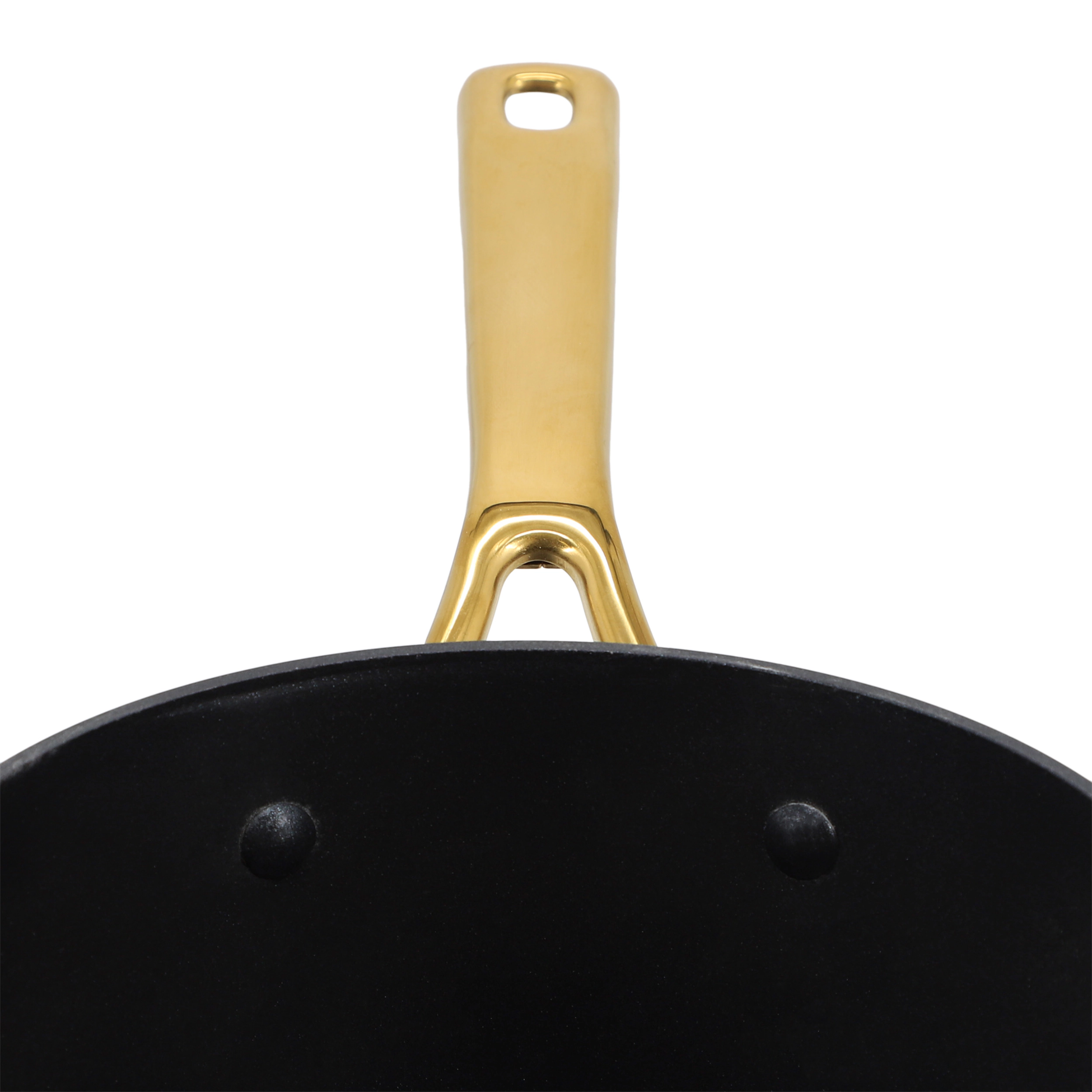 Oster Abbottsford 2.5 Quart Nonstick Aluminum Saucepan with Glass Lid in Black