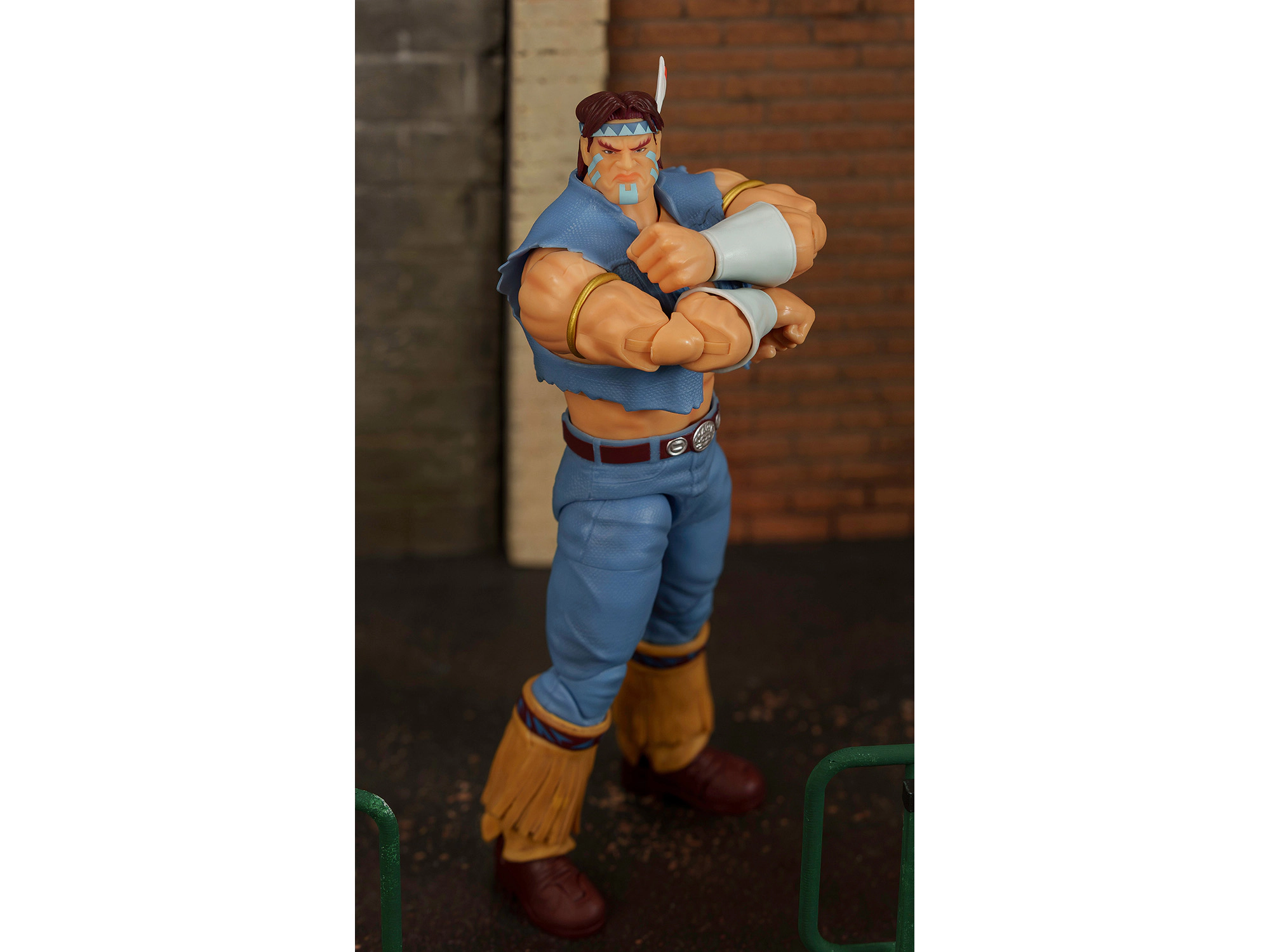 Jada T. Hawk 7.5" Moveable Figure with Accessories and Alternate Head and Hands "Ultra Street Fighter II: The