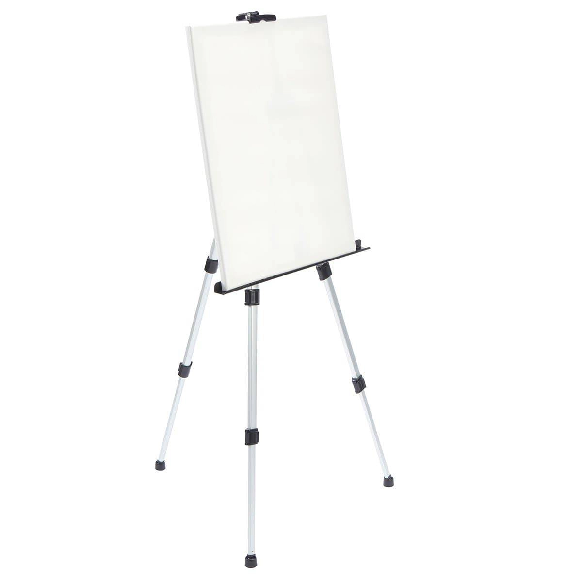 KINGART 66" Aluminum Tripod Easel, Adjustable Floor and Tabletop