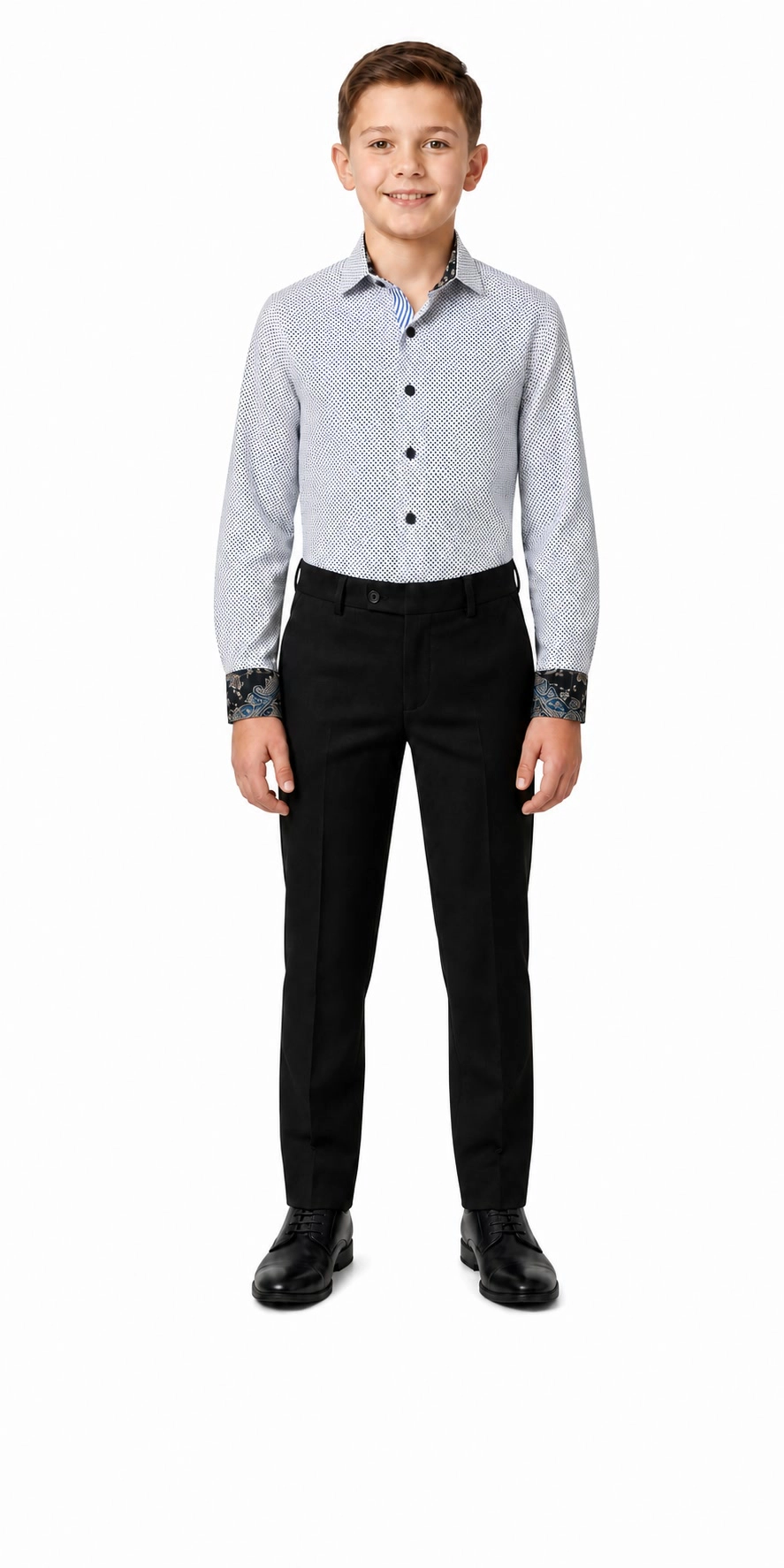 Elie Balleh Boys Slim Fit Button-Down Shirt