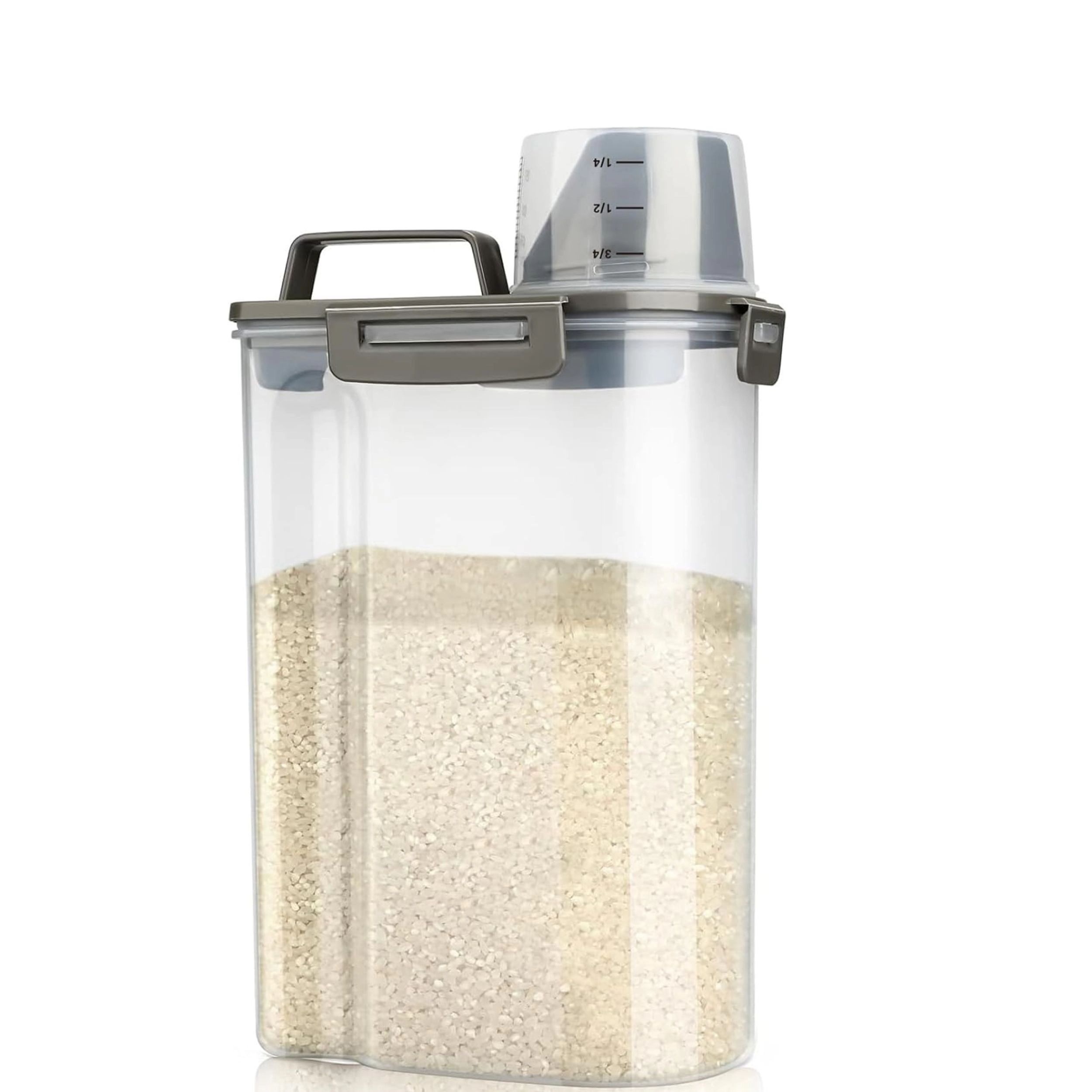 Stock Preferred Airtight Rice and Dry Food Storage Container with Measuring Cup