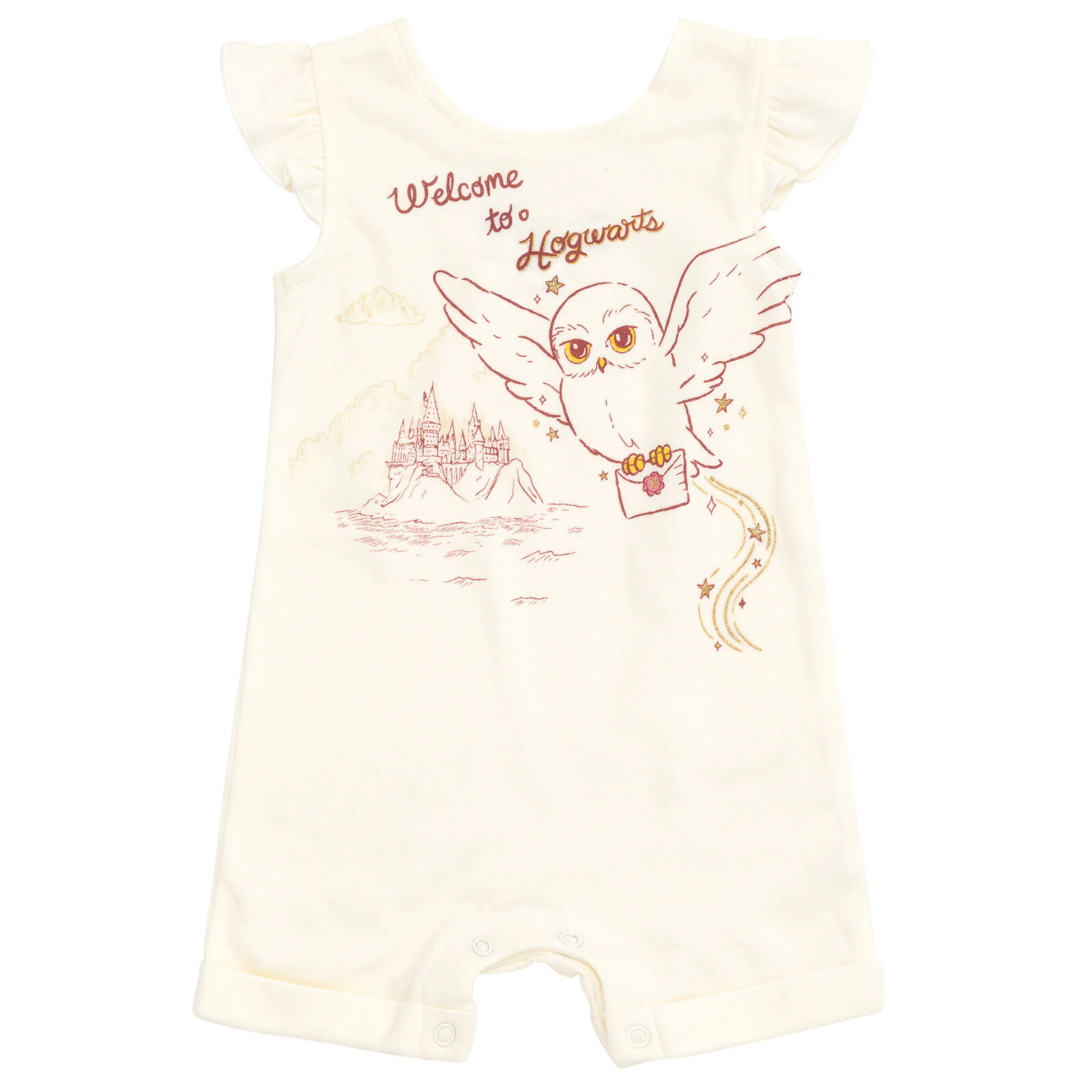 Harry Potter Hedwig Girls' 2-Piece Sleeveless Romper and Headband Set