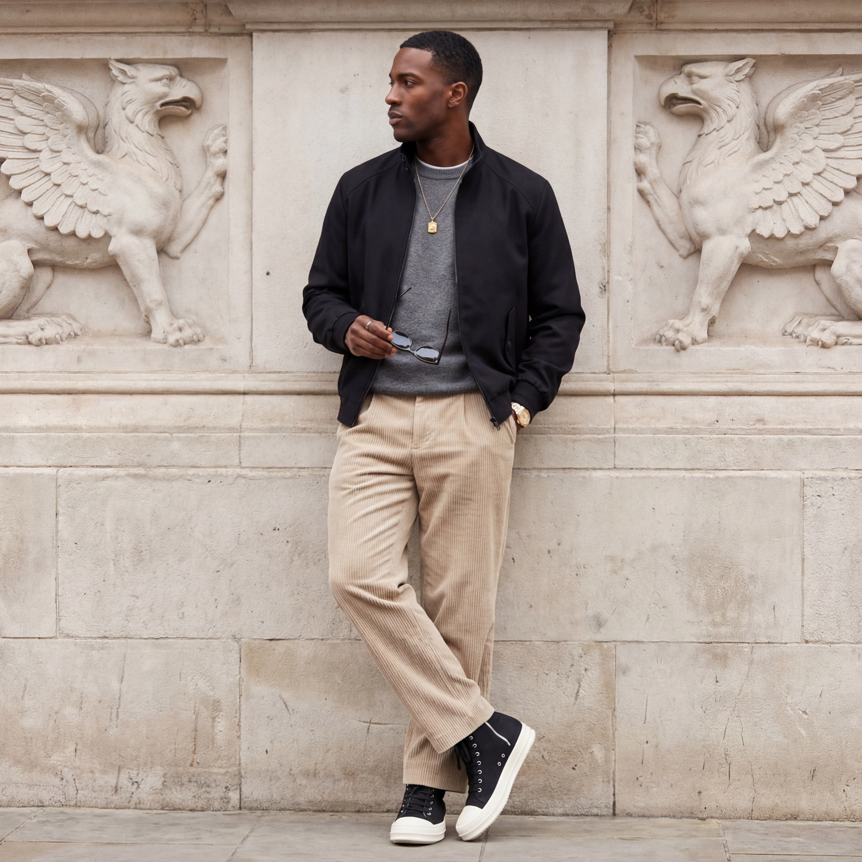 Rokka&Rolla Mens Lightweight Bomber Jacket
