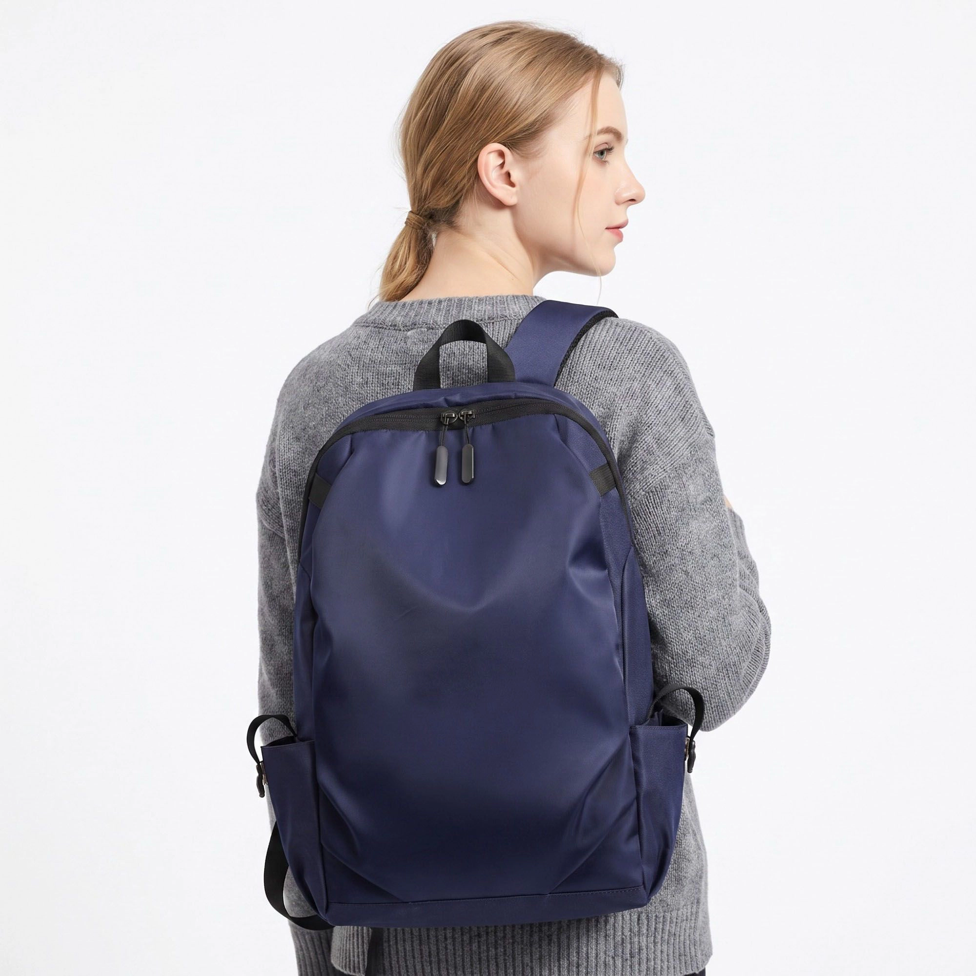 Alilang Women's Sleek Essential Laptop Backpack - Versatile Daypack for Travel, School, and Office