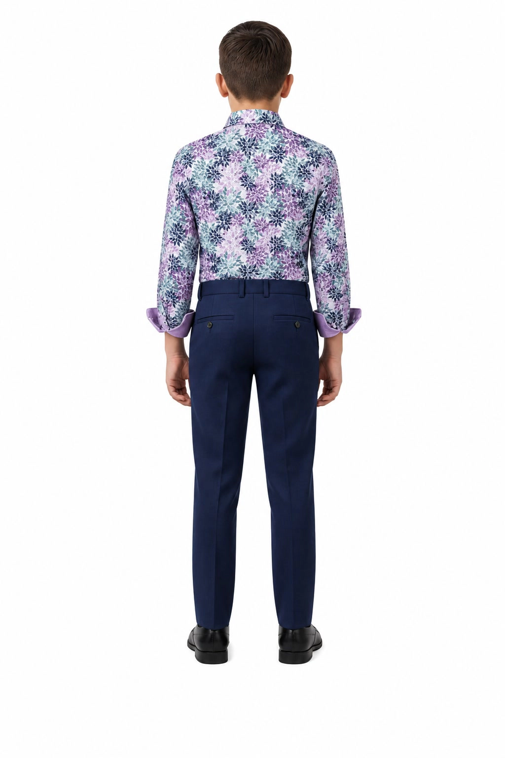 Elie Balleh Boys Slim Fit Boys' Floral Sport Shirt