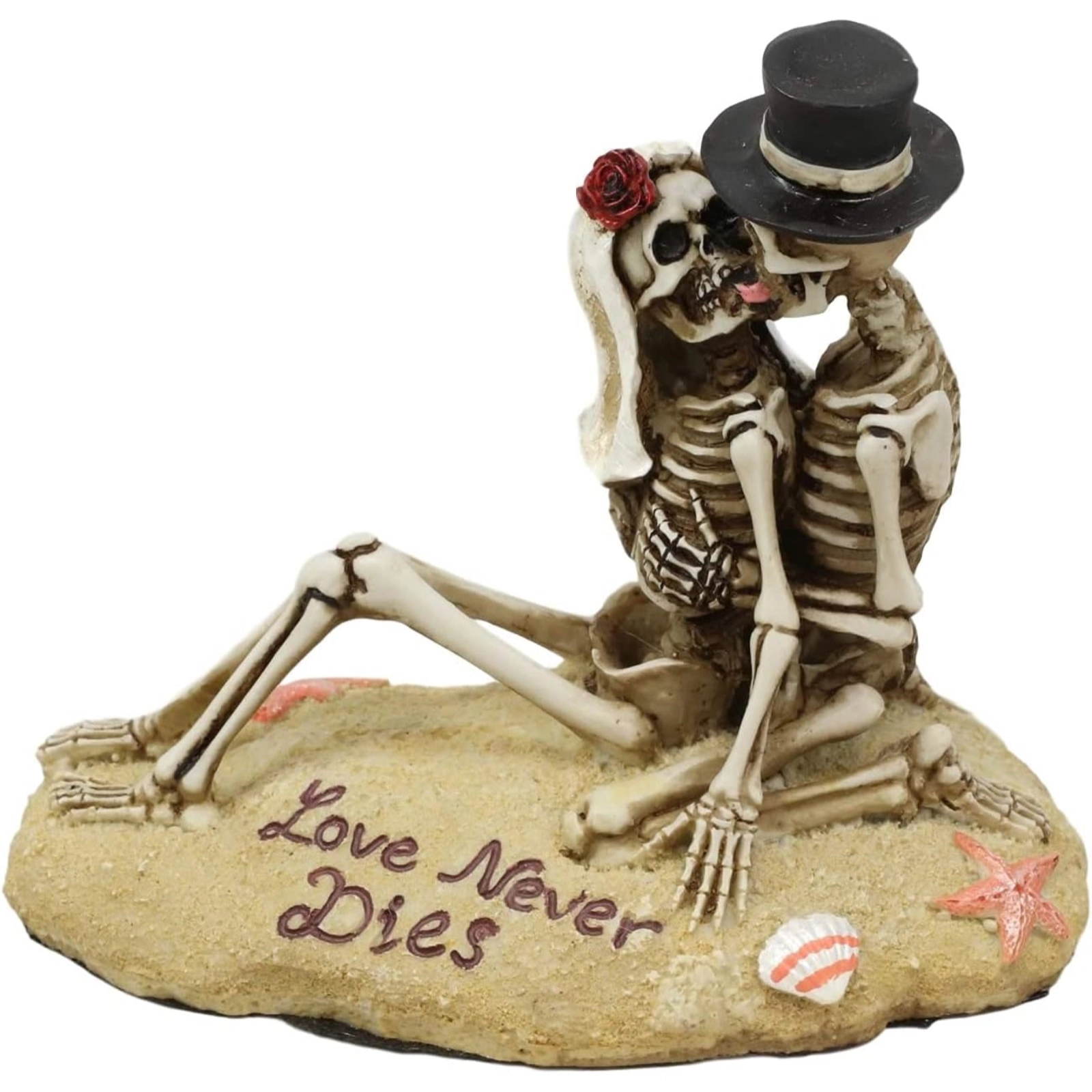 Pacific Giftware Skeleton Couple Beach Lovers Dia de los Muertos Day of the Dead Figurine