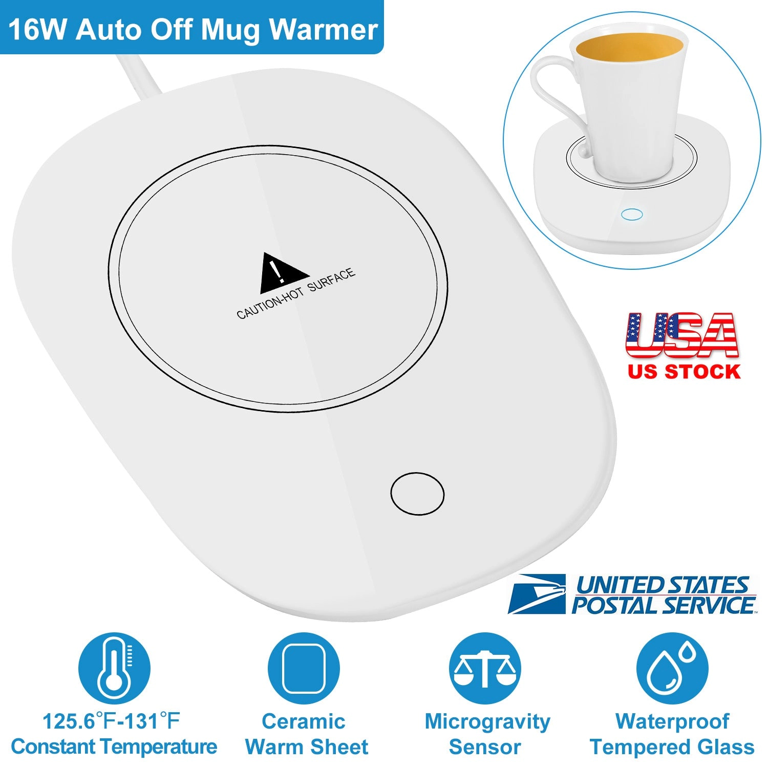 GBruno Auto Shut-Off Coffee Mug Warmer