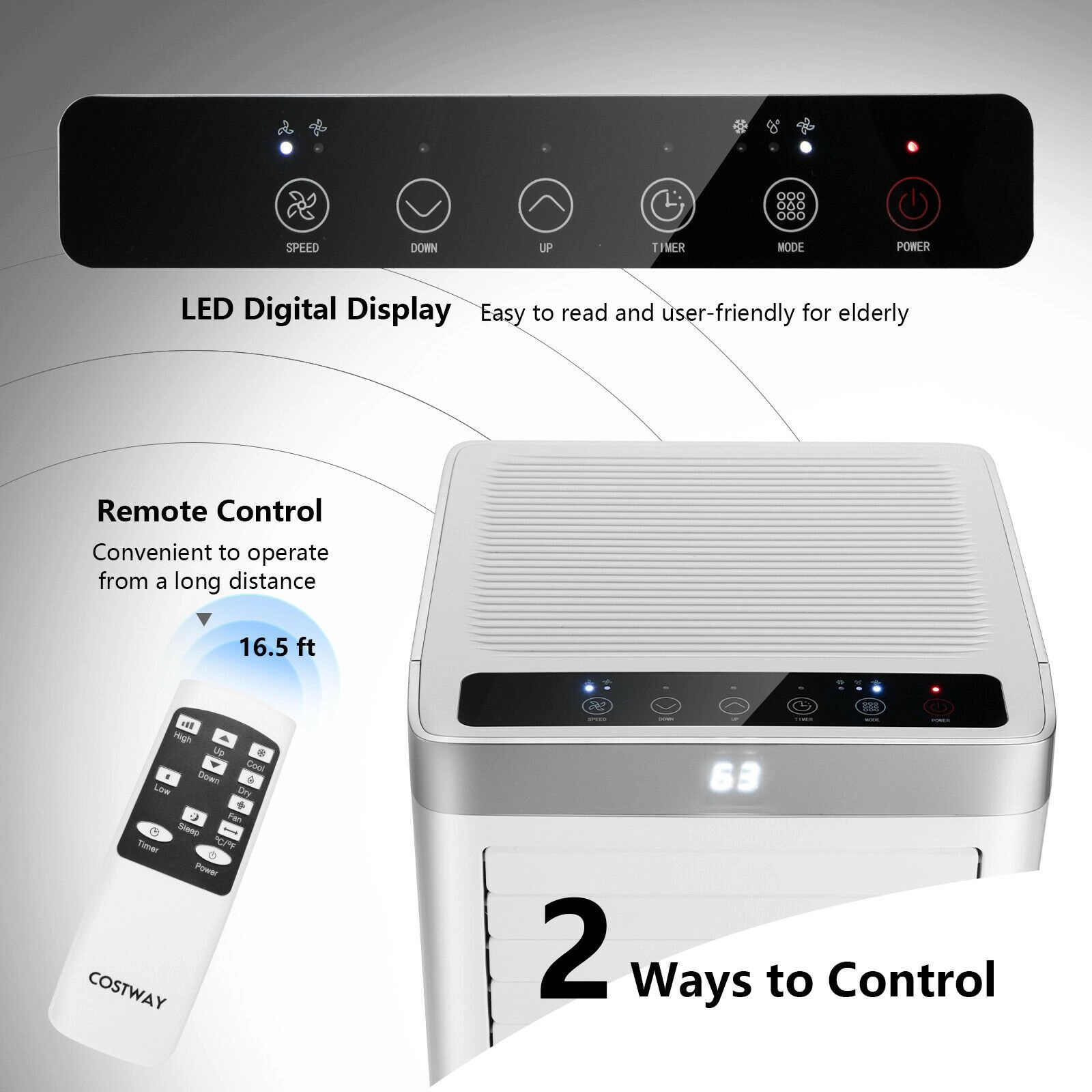 SlickBlue Unisex Portable 8000 BTU Air Conditioner