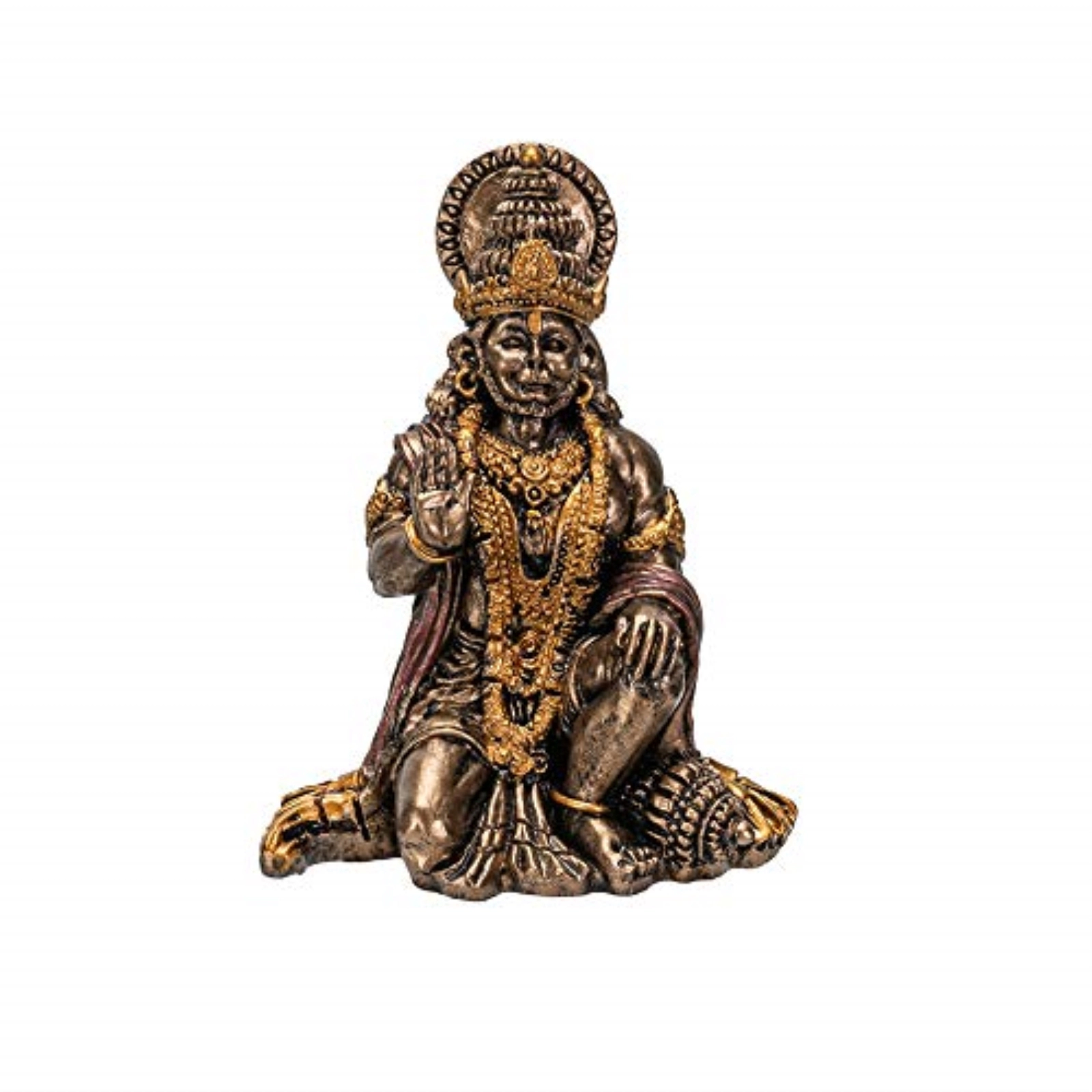 Pacific Giftware Hindu God Hanuman Miniature Statue Resin Figurine 2.75 inch