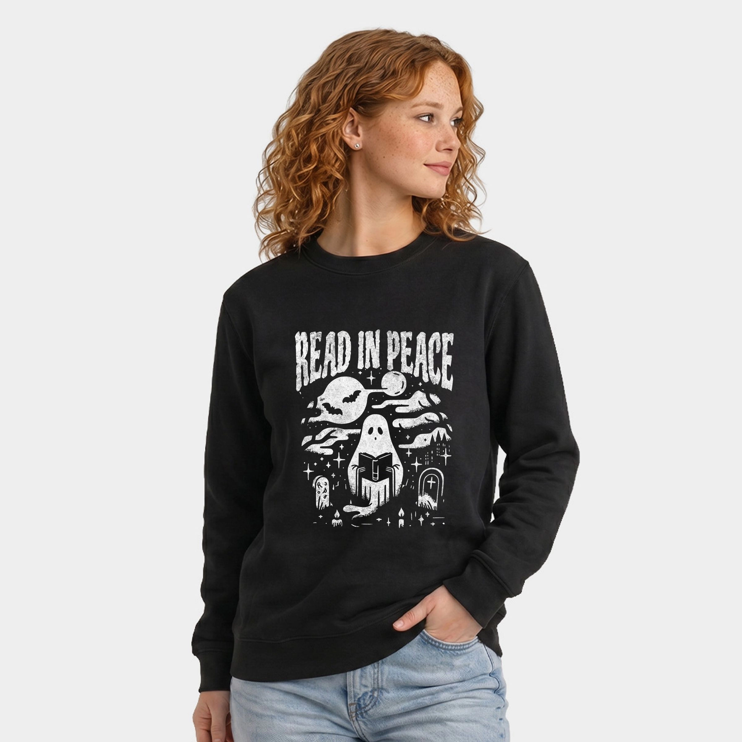Simply Sage Market - Women's Graphic Sweatshirt Read Peace Book Club