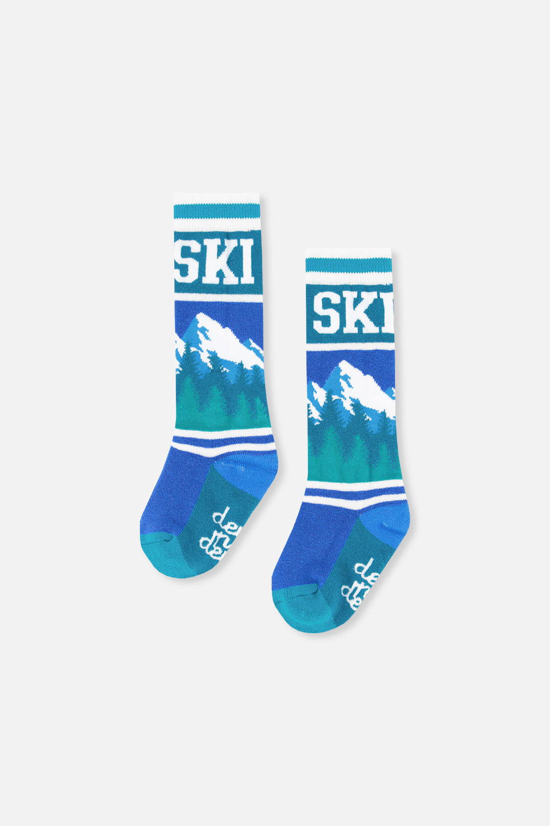 Deux par Boys Mountain Graphic Cushioned Ski Socks