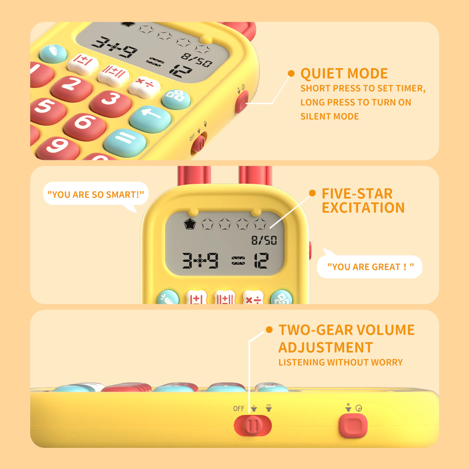 Alilo Math Magic Kids Math Learning Toy with 50,000 Questions & 19 Game Modes, Ages 3+