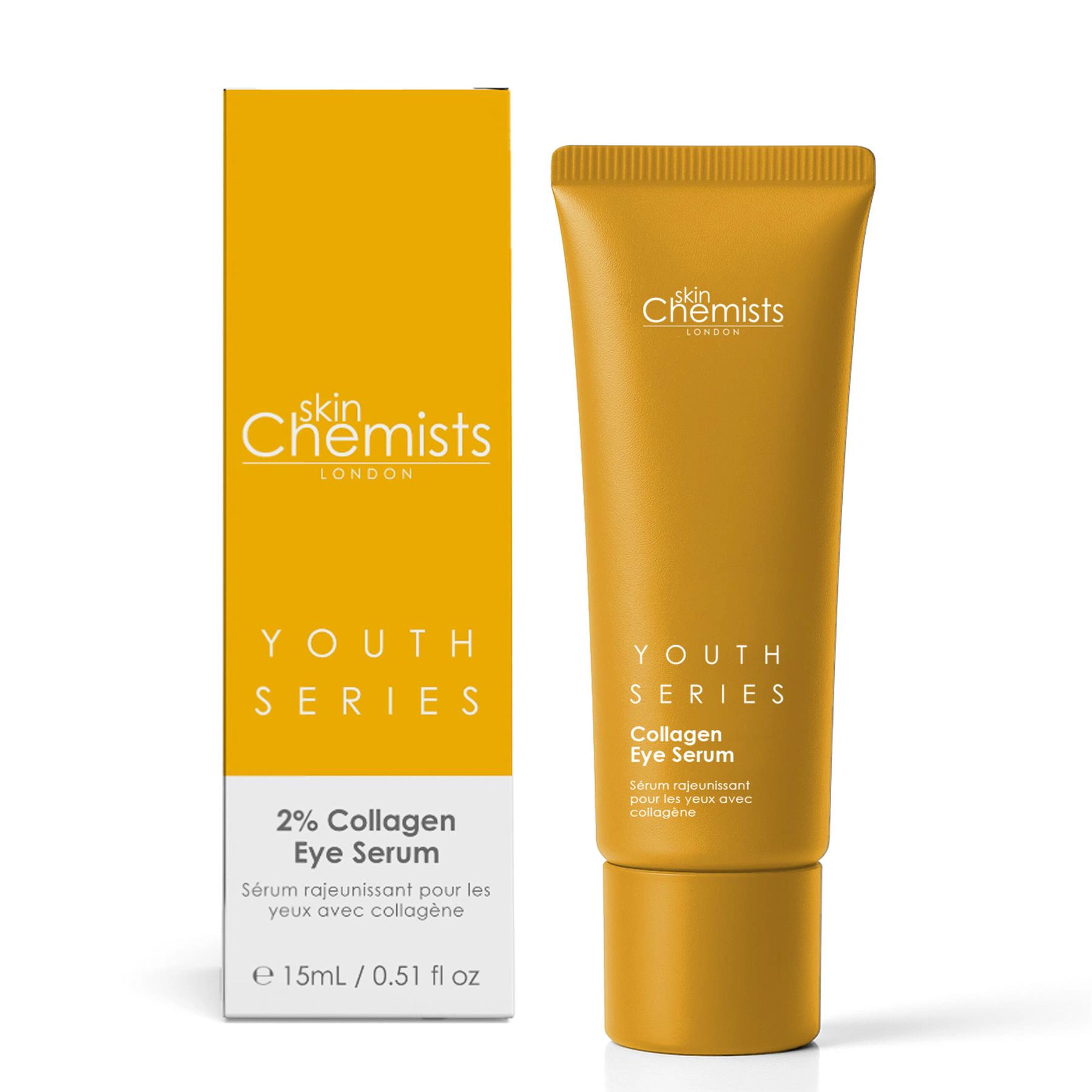 skinChemists Youth Series 2% Collagen Eye Serum 15ml - Anti-Aging for Loss of Firmness