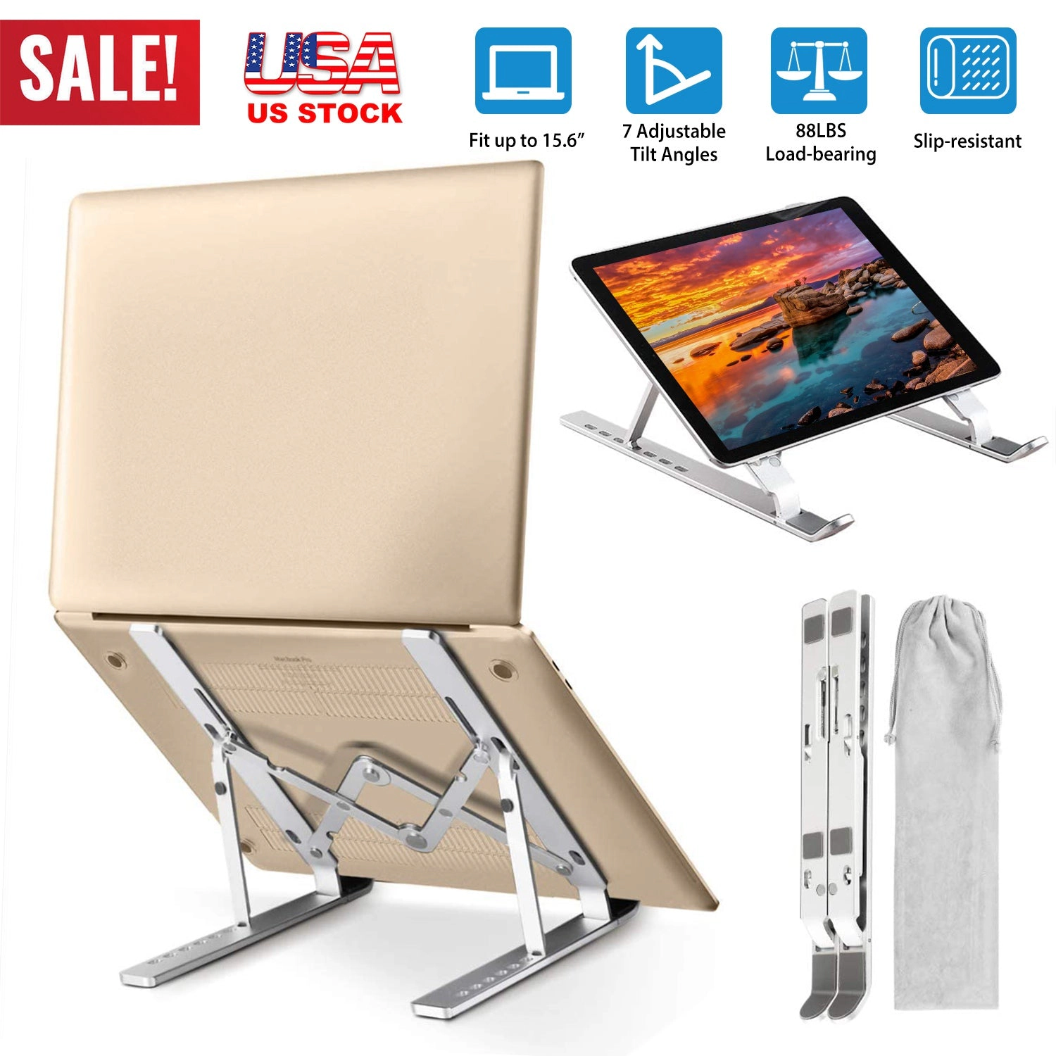 GBruno Adjustable Aluminum Laptop Stand