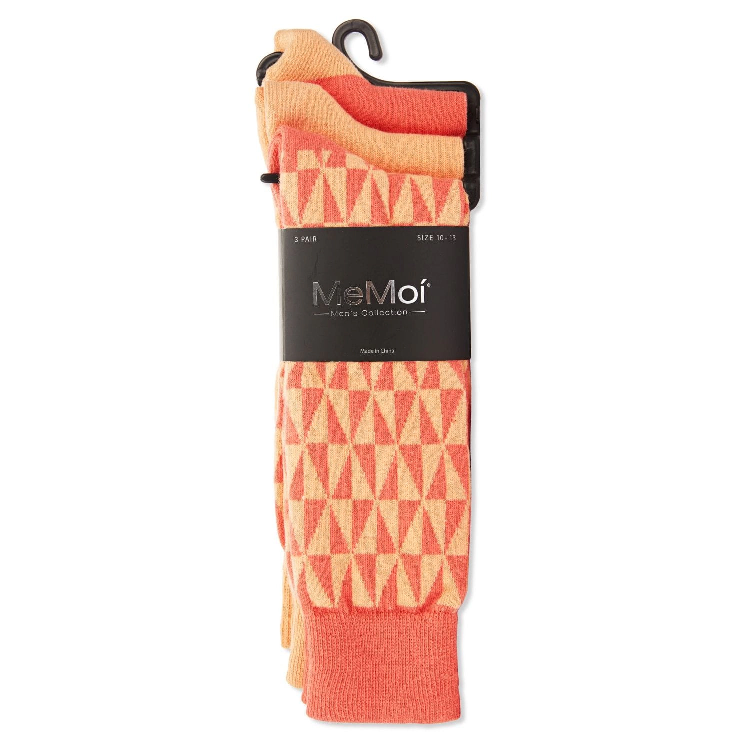 Memoi Kaleidotones Cotton Blend Crew Sock 3 Pack